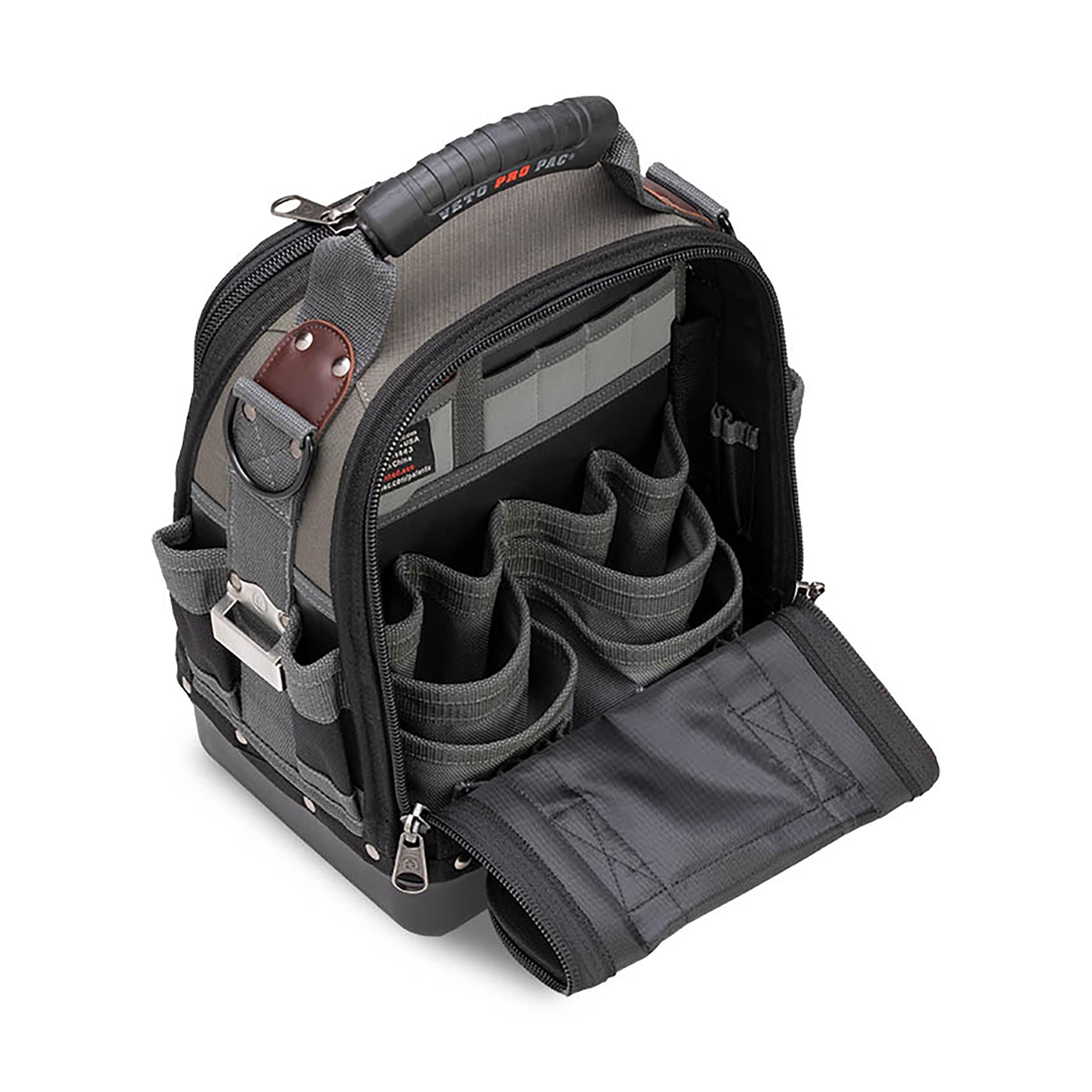 Bolsa de herramientas con cierre original de nylon Veto Pro Pac 12 pulgadas de ancho x 8.5 pulgadas de profundidad x 14 pulgadas de largo VPP10060