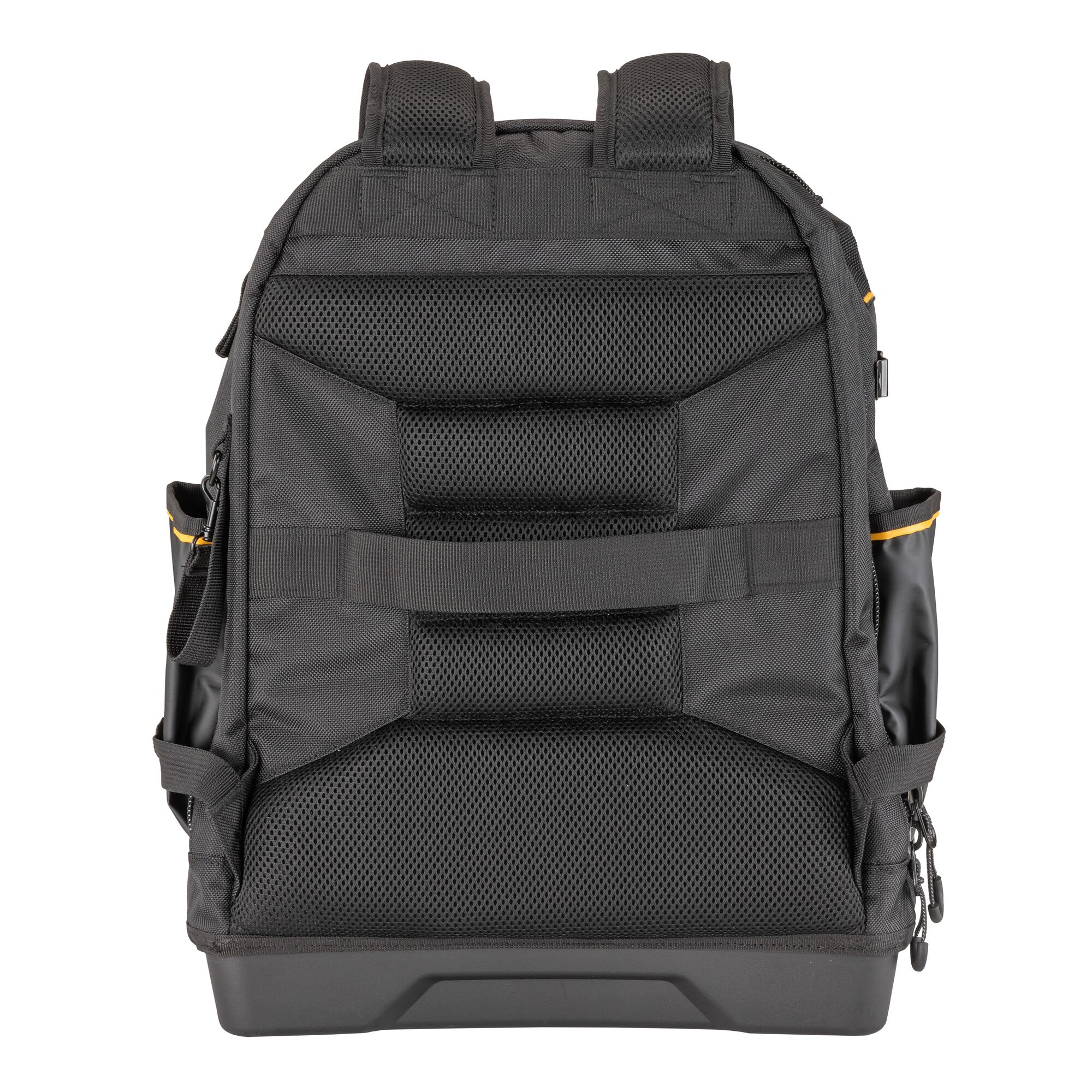 Mochila con cierre DEWALT de poliéster negro y amarillo de 7.75 pulgadas de ancho x 18.75 pulgadas de profundidad x 13.75 pulgadas de largo DWST560102