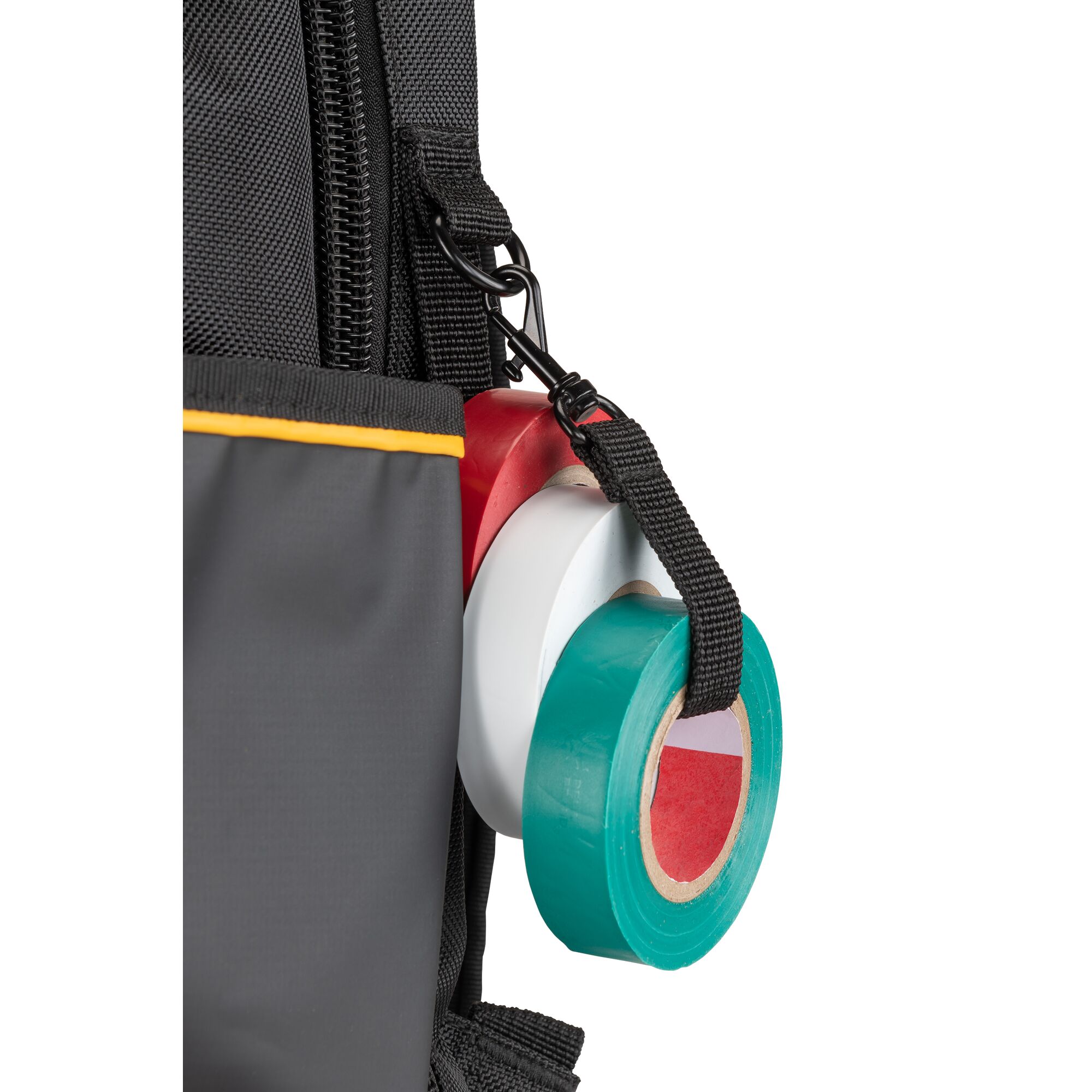 Mochila con cierre DEWALT de poliéster negro y amarillo de 7.75 pulgadas de ancho x 18.75 pulgadas de profundidad x 13.75 pulgadas de largo DWST560102