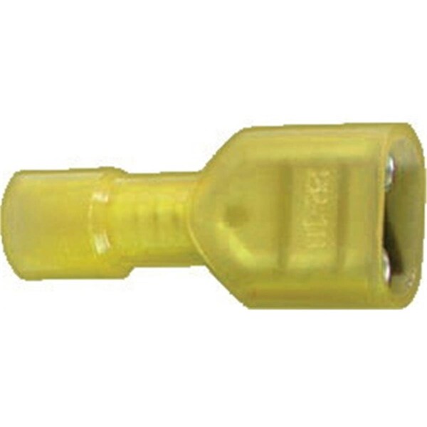 Desconectores rápidos hembra de nylon amarillo completamente aislados Doomsday 10-12 calibre - DO590042