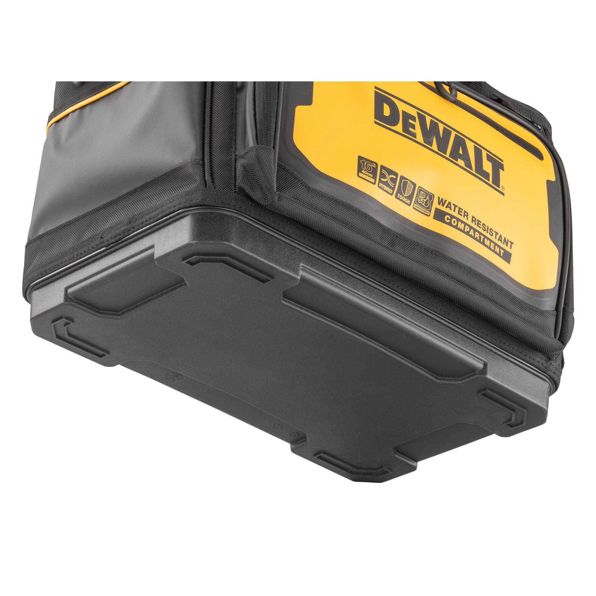 Bolso para herramientas con cierre DEWALT de nylon balístico negro/amarillo 11 pulgadas de ancho x 11.75 pulgadas de profundidad x 16.125 pulgadas de largo DWST560103