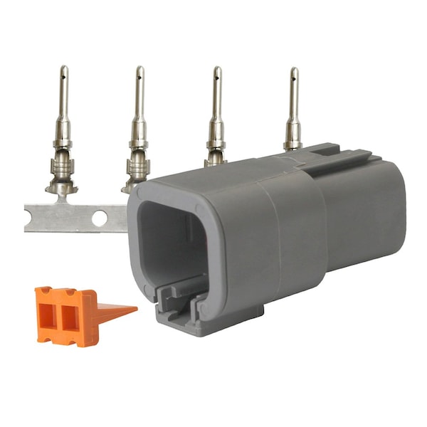 Kit de reparación de receptáculos Pacer DTP Deutsch - 14-12 AWG 4 posiciones - TDTP04F-4RP