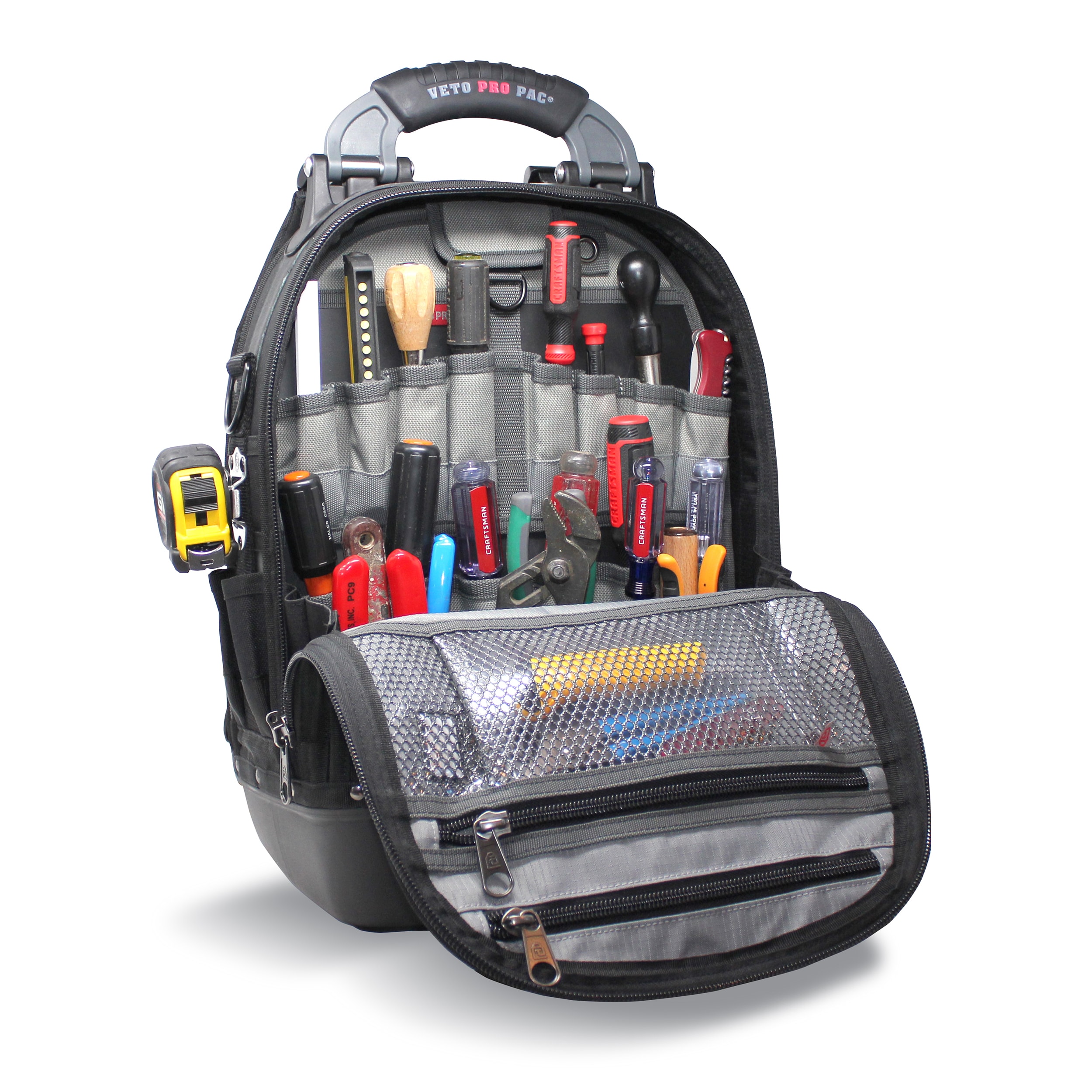 Bolsa de herramientas con cierre en negro de nylon Veto Pro Pac Blackout de 13 pulgadas de ancho x 10 pulgadas de profundidad x 19 pulgadas de largo VPP10092