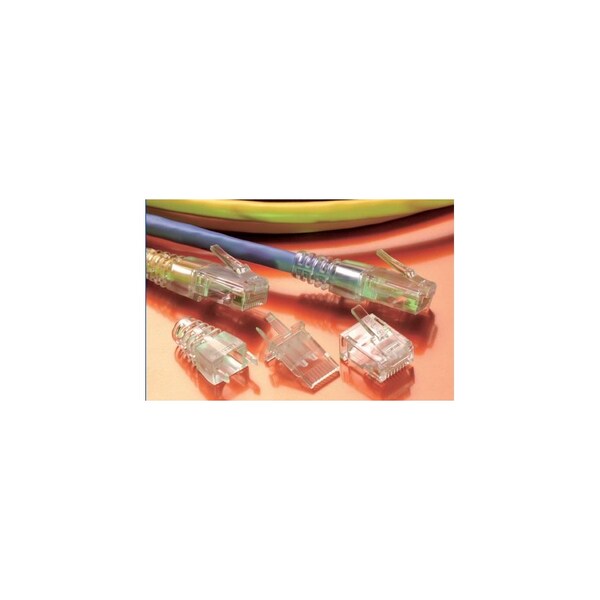 Conector RJ45 8X8 C6 PLUG, SNAGLESS 3PCS, BOOT, CONN & STRAIN RELIEF - 287929 de Stewart Connector