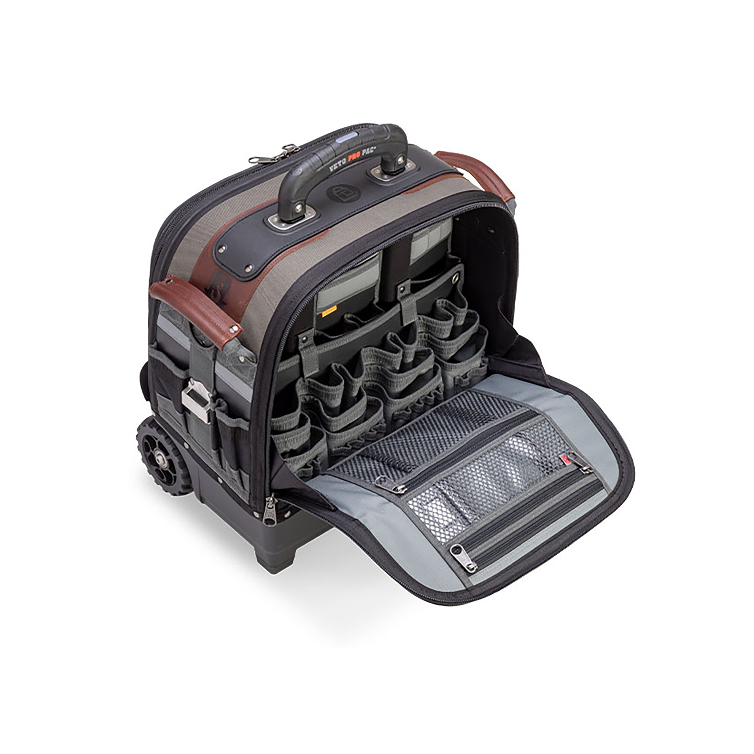 Bolsa de herramientas con ruedas con cremallera Veto Pro Pac Original de nylon de 20 pulgadas de ancho x 12.5 pulgadas de profundidad x 19 pulgadas de largo VPP10260