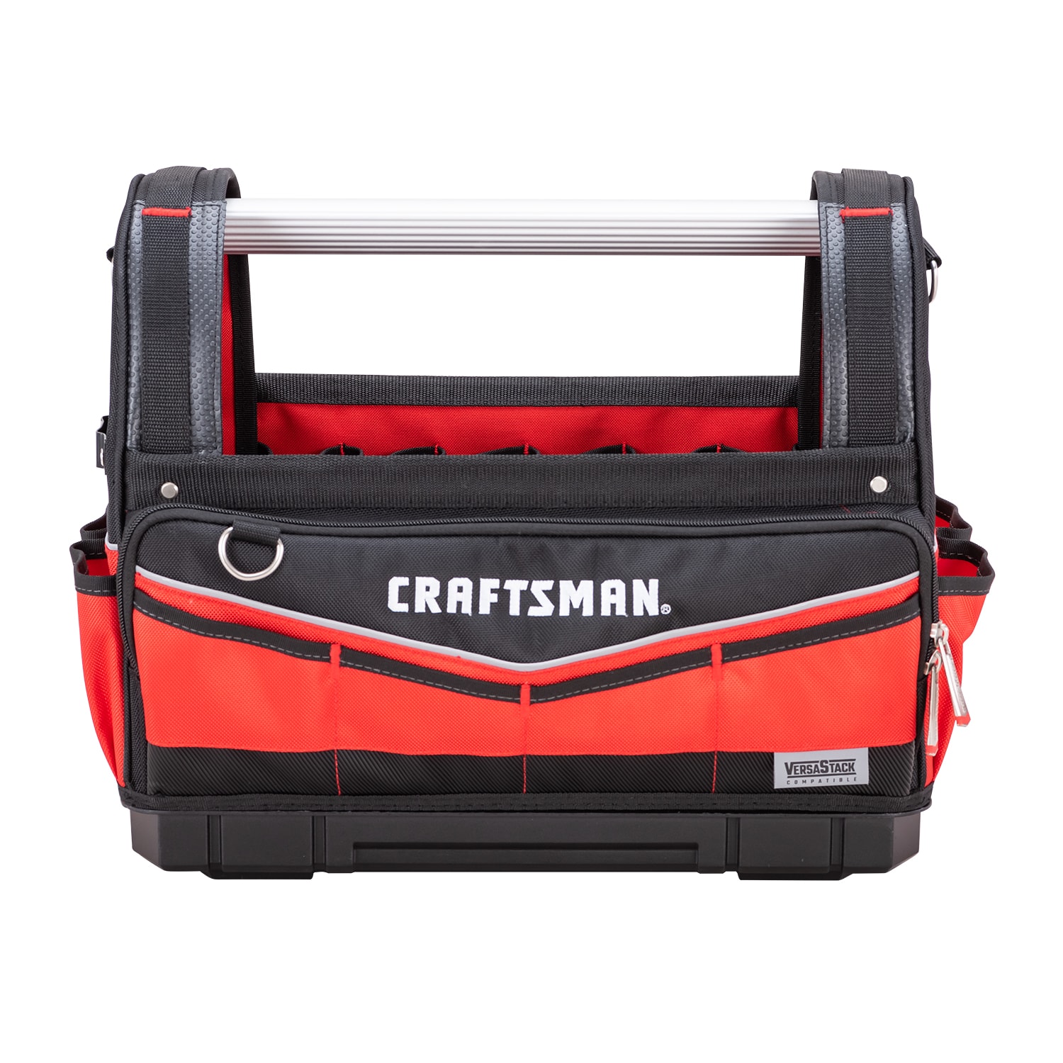 Bolso de herramientas CRAFTSMAN VERSASTACK rojo y negro de poliéster de 17 pulgadas de ancho x 8.5 pulgadas de profundidad x 13 pulgadas de largo CMST17621