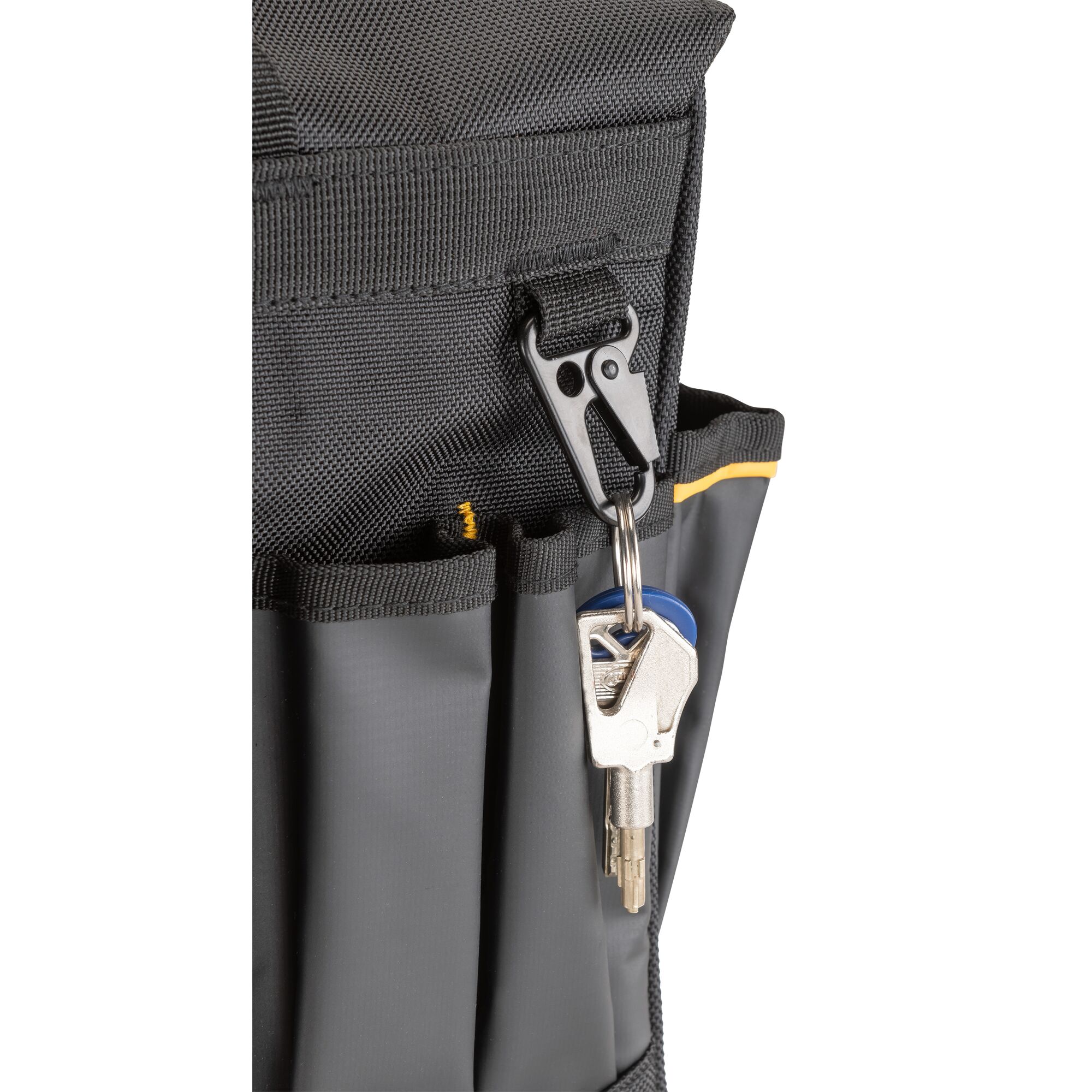 Bolsa para herramientas con cierre DEWALT Negro-Amarillo de nylon balístico 11.375 pulg W x 12.125 pulg D x 20 pulg L DWST560104