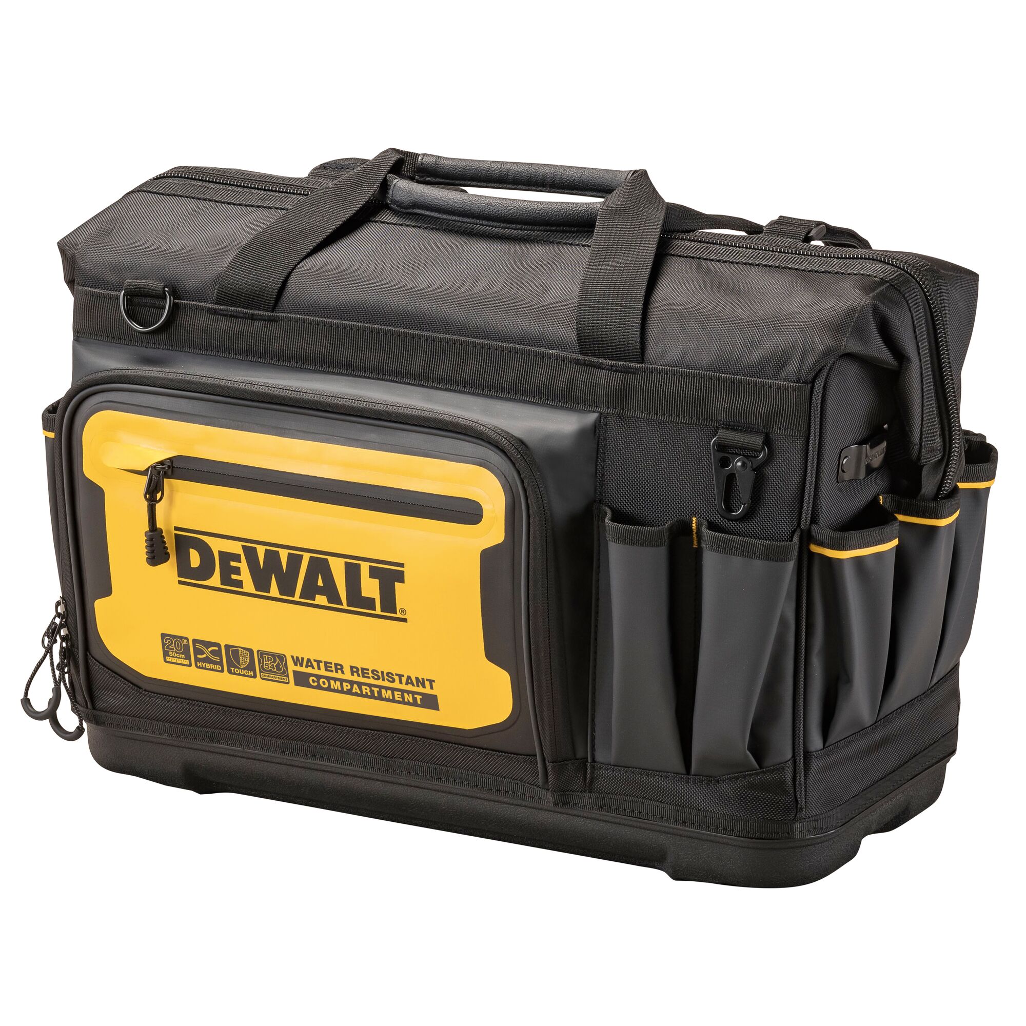 Bolsa para herramientas con cierre DEWALT Negro-Amarillo de nylon balístico 11.375 pulg W x 12.125 pulg D x 20 pulg L DWST560104