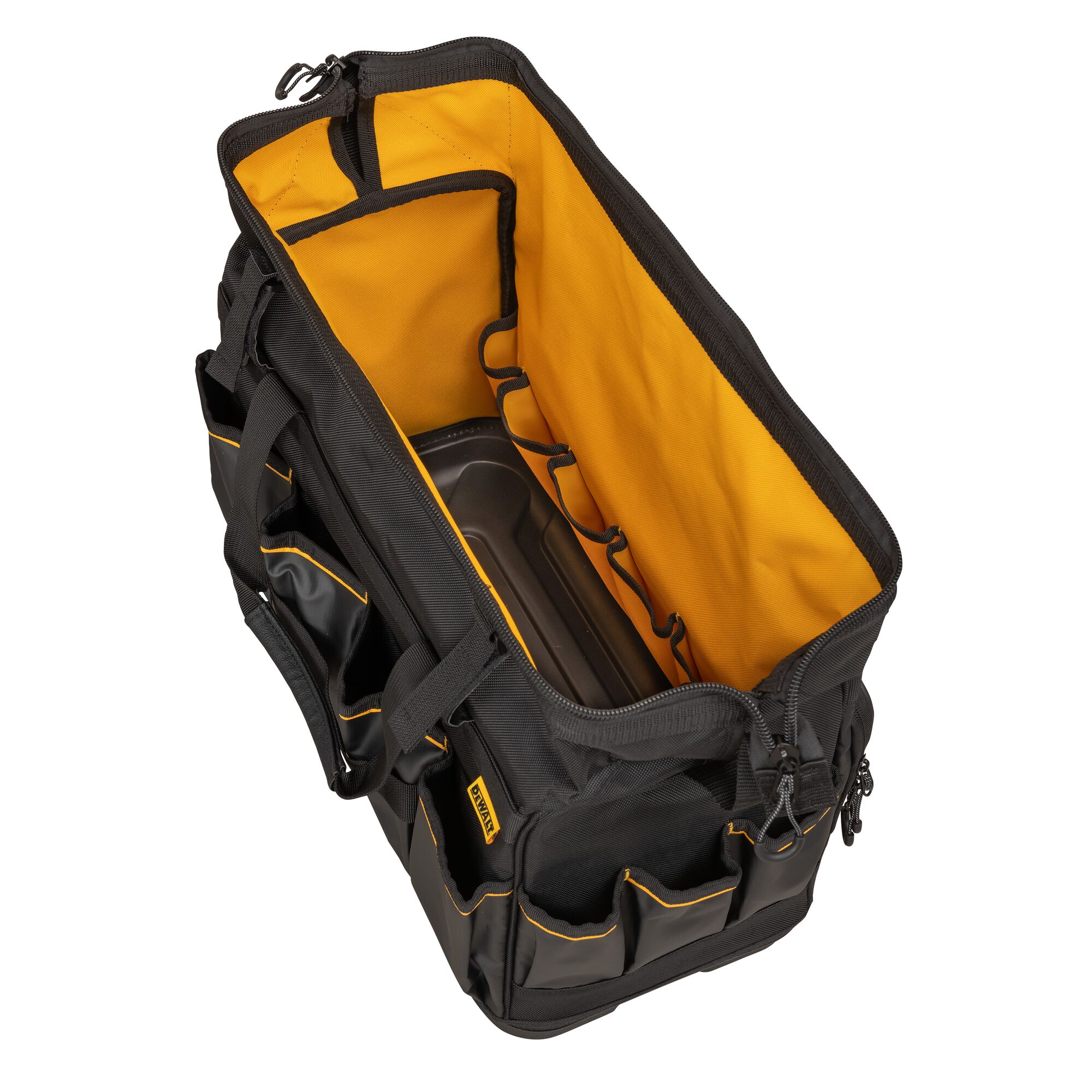 Bolsa para herramientas con cierre DEWALT Negro-Amarillo de nylon balístico 11.375 pulg W x 12.125 pulg D x 20 pulg L DWST560104
