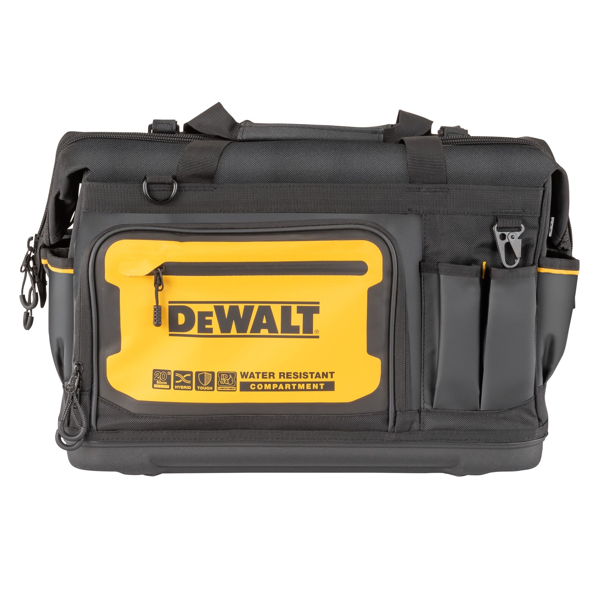 Bolsa para herramientas con cierre DEWALT Negro-Amarillo de nylon balístico 11.375 pulg W x 12.125 pulg D x 20 pulg L DWST560104