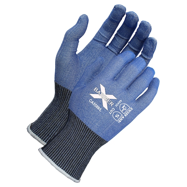 Guante recubierto de Luxfoam, resistente al corte, Xbarrier A5, azul Textreme, S - CA5589S3