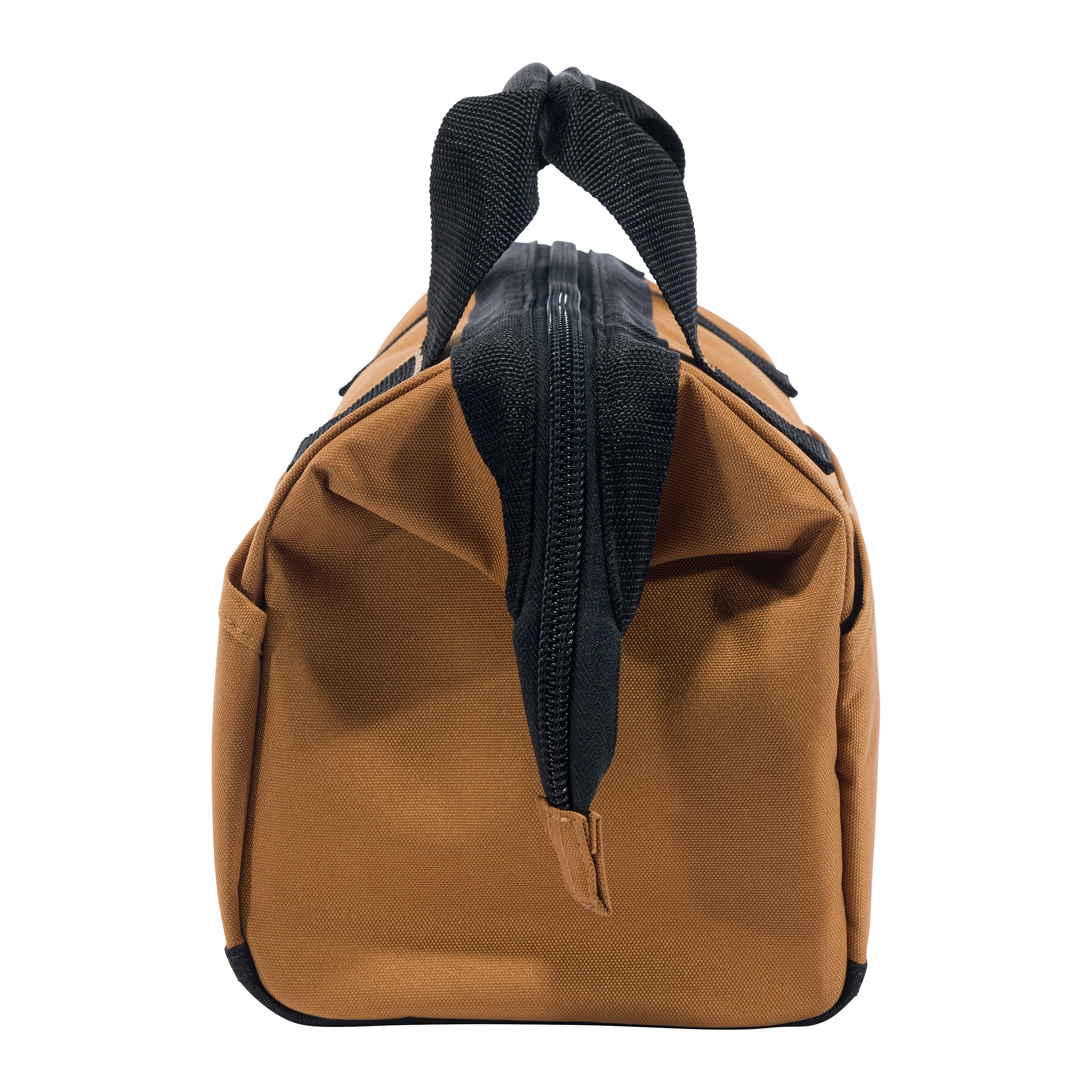Bolso para herramientas Carhartt de 13 pulgadas con 15 bolsillos, de peso medio, color café de poliéster, 13 pulgadas de ancho x 7 pulgadas de profundidad x 16.4 pulgadas de largo con cierre B000052221199