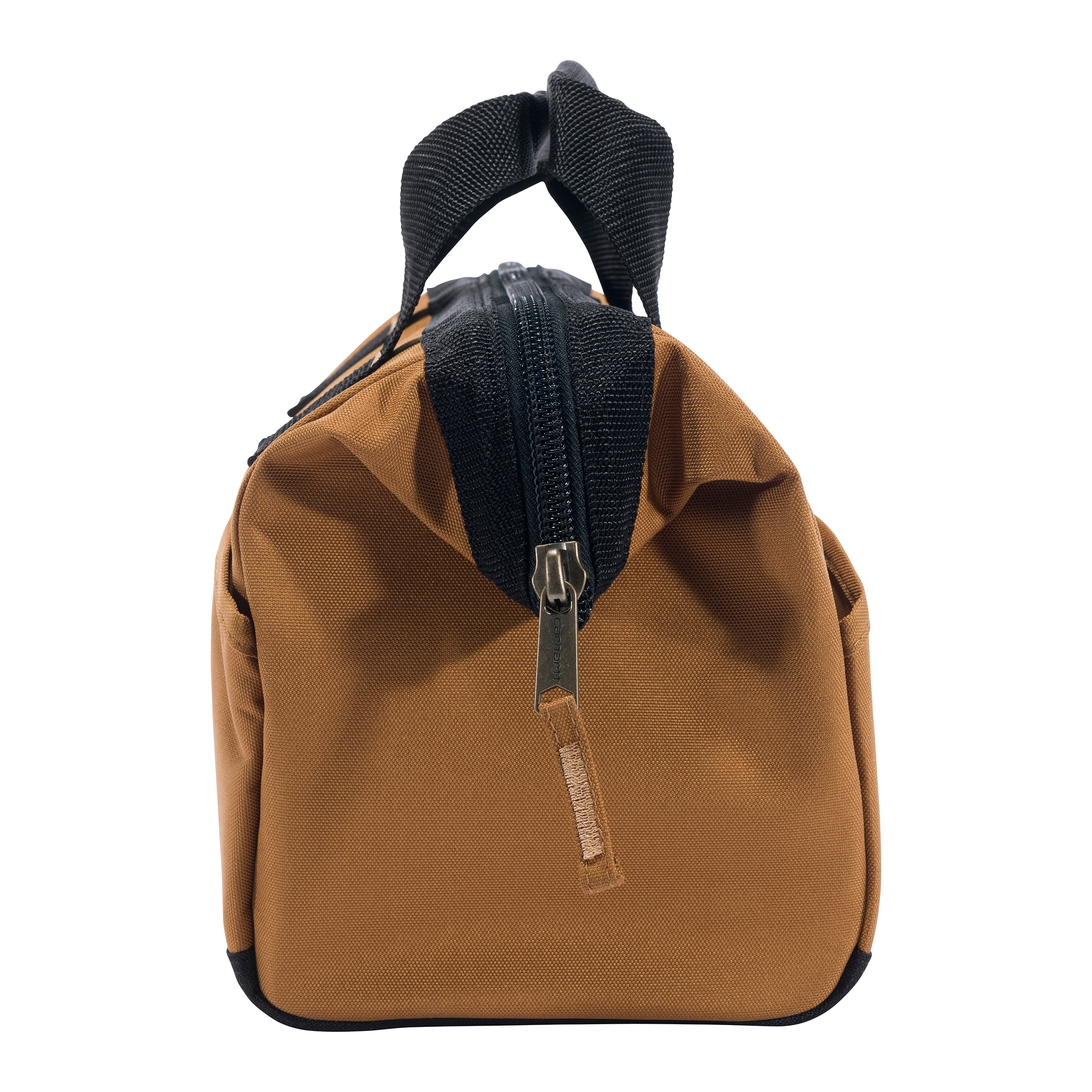 Bolso para herramientas Carhartt de 13 pulgadas con 15 bolsillos, de peso medio, color café de poliéster, 13 pulgadas de ancho x 7 pulgadas de profundidad x 16.4 pulgadas de largo con cierre B000052221199