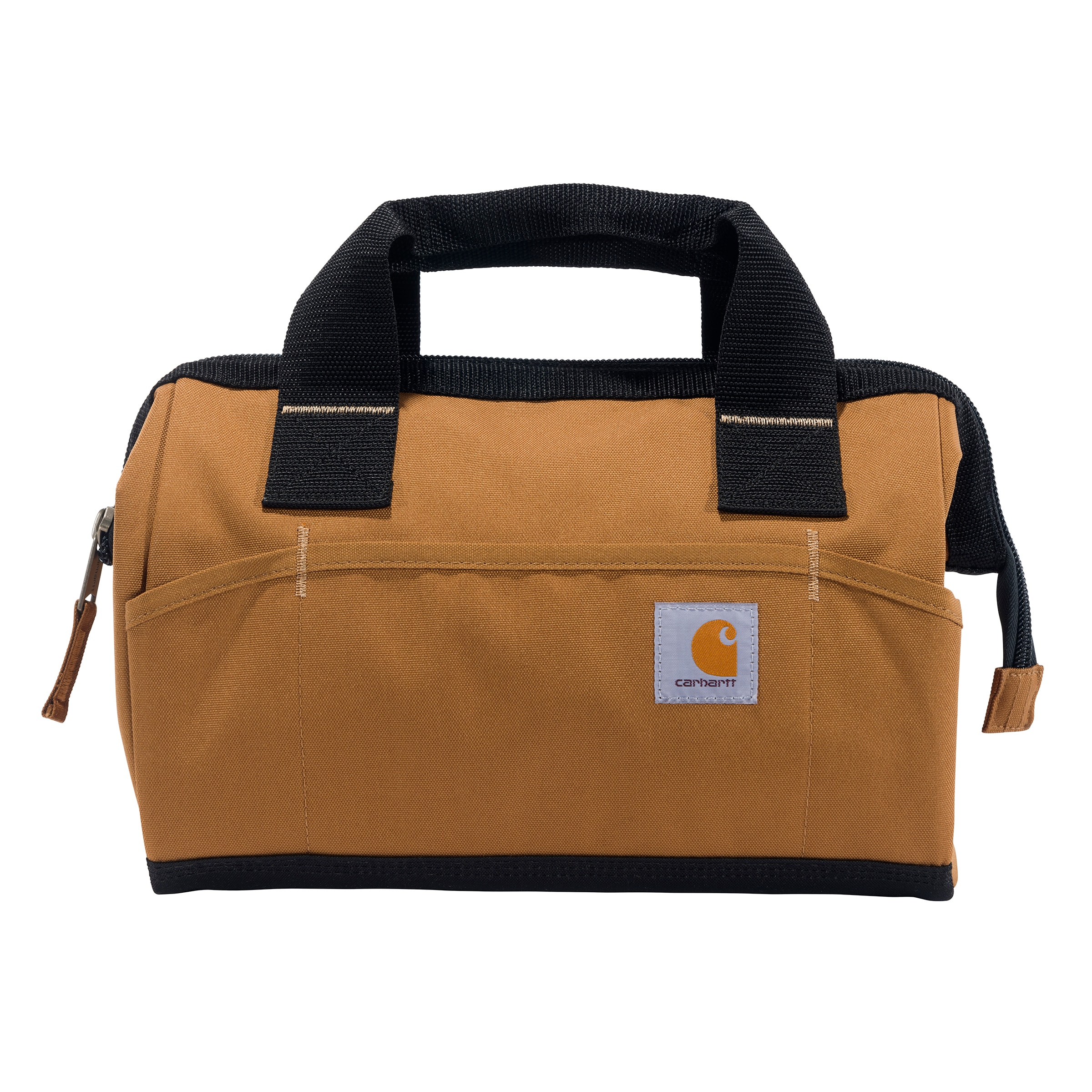 Bolso para herramientas Carhartt de 13 pulgadas con 15 bolsillos, de peso medio, color café de poliéster, 13 pulgadas de ancho x 7 pulgadas de profundidad x 16.4 pulgadas de largo con cierre B000052221199