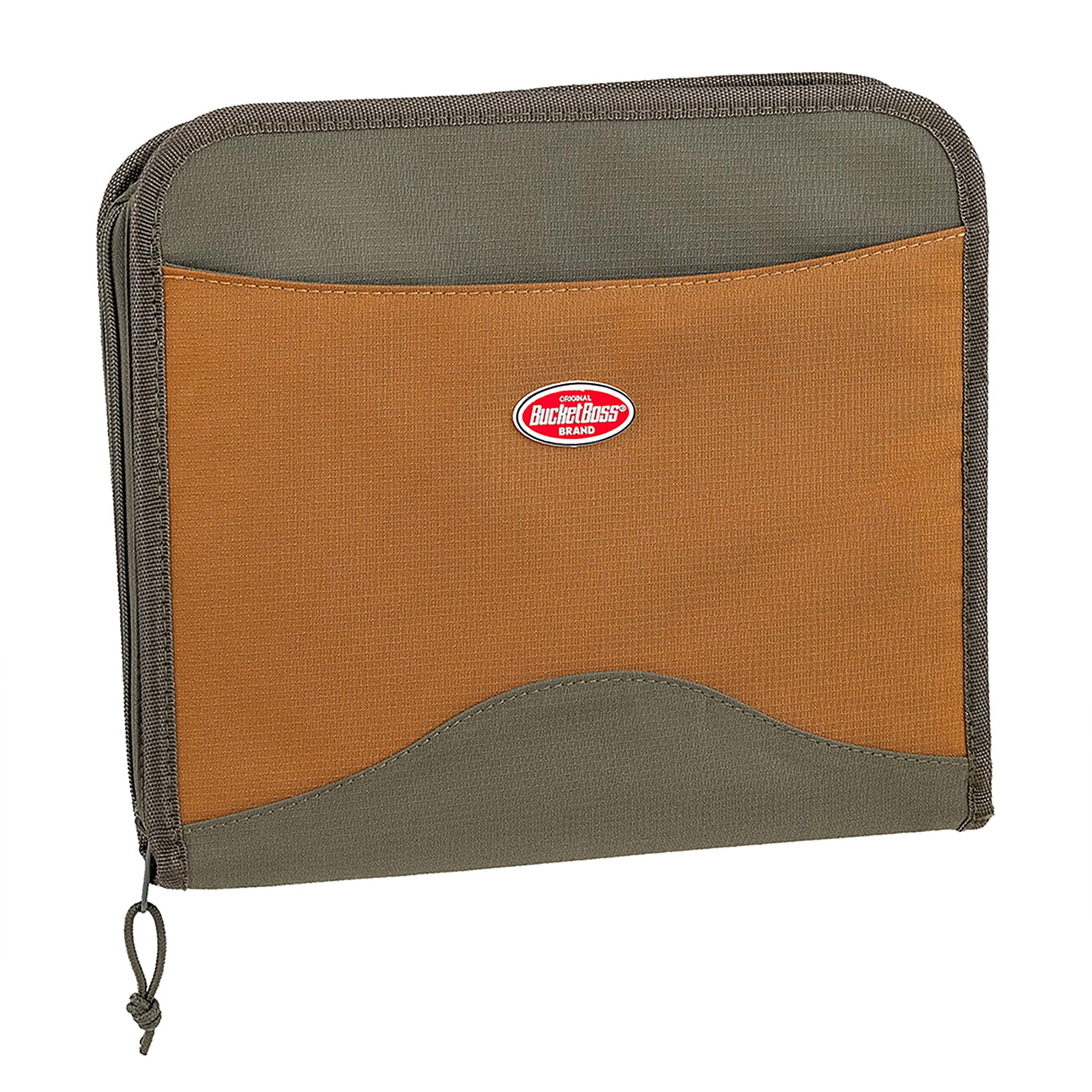 Portafolio de contratista Bucket Boss Marrón de poliéster 13 pulgadas de ancho x 2.75 pulgadas de profundidad x 12 pulgadas de largo Bolsa de herramientas con cierre 62200