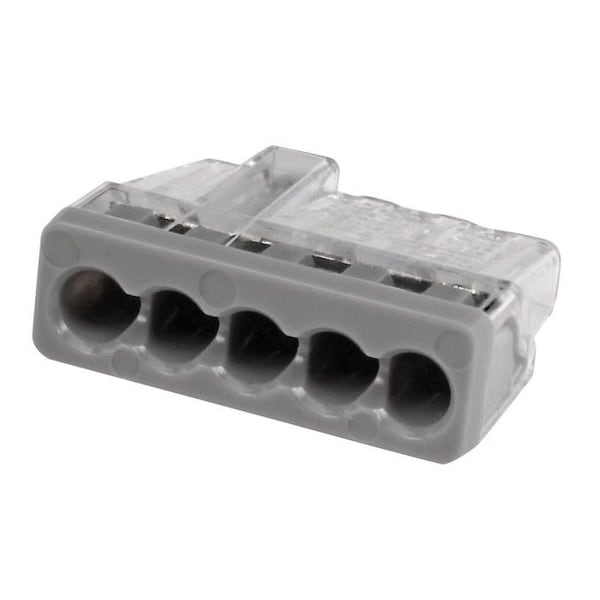 Conector de inserción rápida Ideal, gris, 20 A, 600V, paquete de 200 - 30-1087J