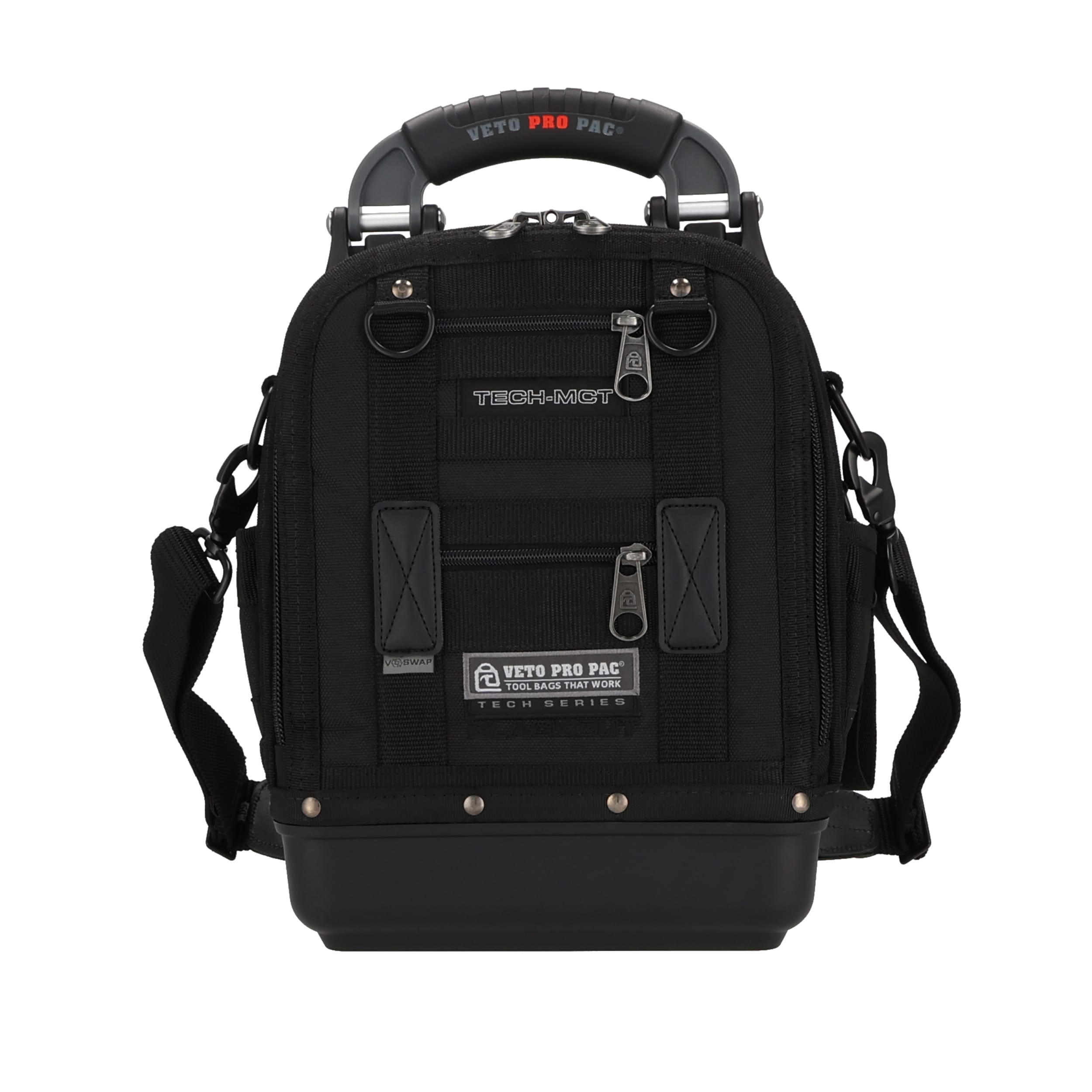Bolsa de herramientas con cremallera Veto Pro Pac Blackout Nylon 12 pulgadas de ancho x 8.5 pulgadas de profundidad x 14 pulgadas de largo VPP10230