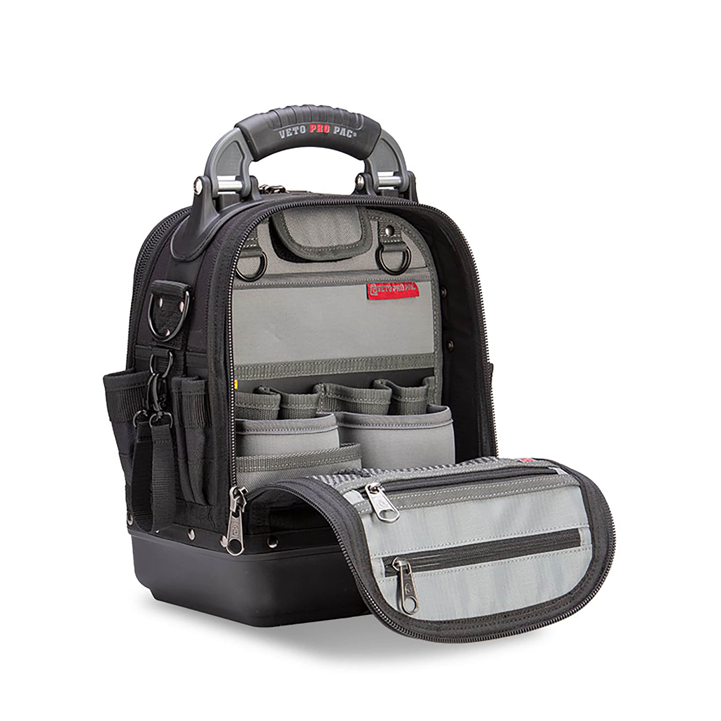Bolsa de herramientas con cremallera Veto Pro Pac Blackout Nylon 12 pulgadas de ancho x 8.5 pulgadas de profundidad x 14 pulgadas de largo VPP10230