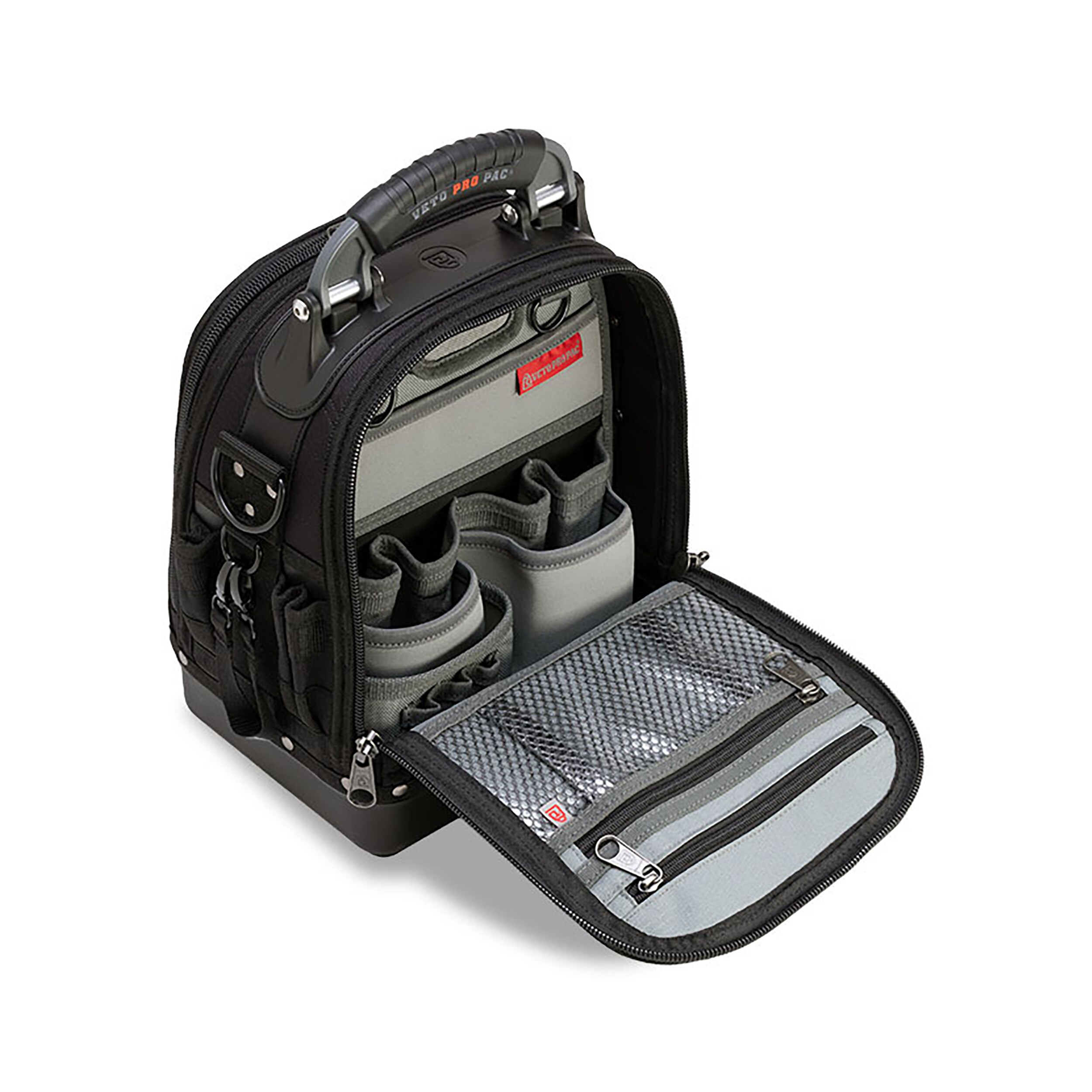 Bolsa de herramientas con cremallera Veto Pro Pac Blackout Nylon 12 pulgadas de ancho x 8.5 pulgadas de profundidad x 14 pulgadas de largo VPP10230
