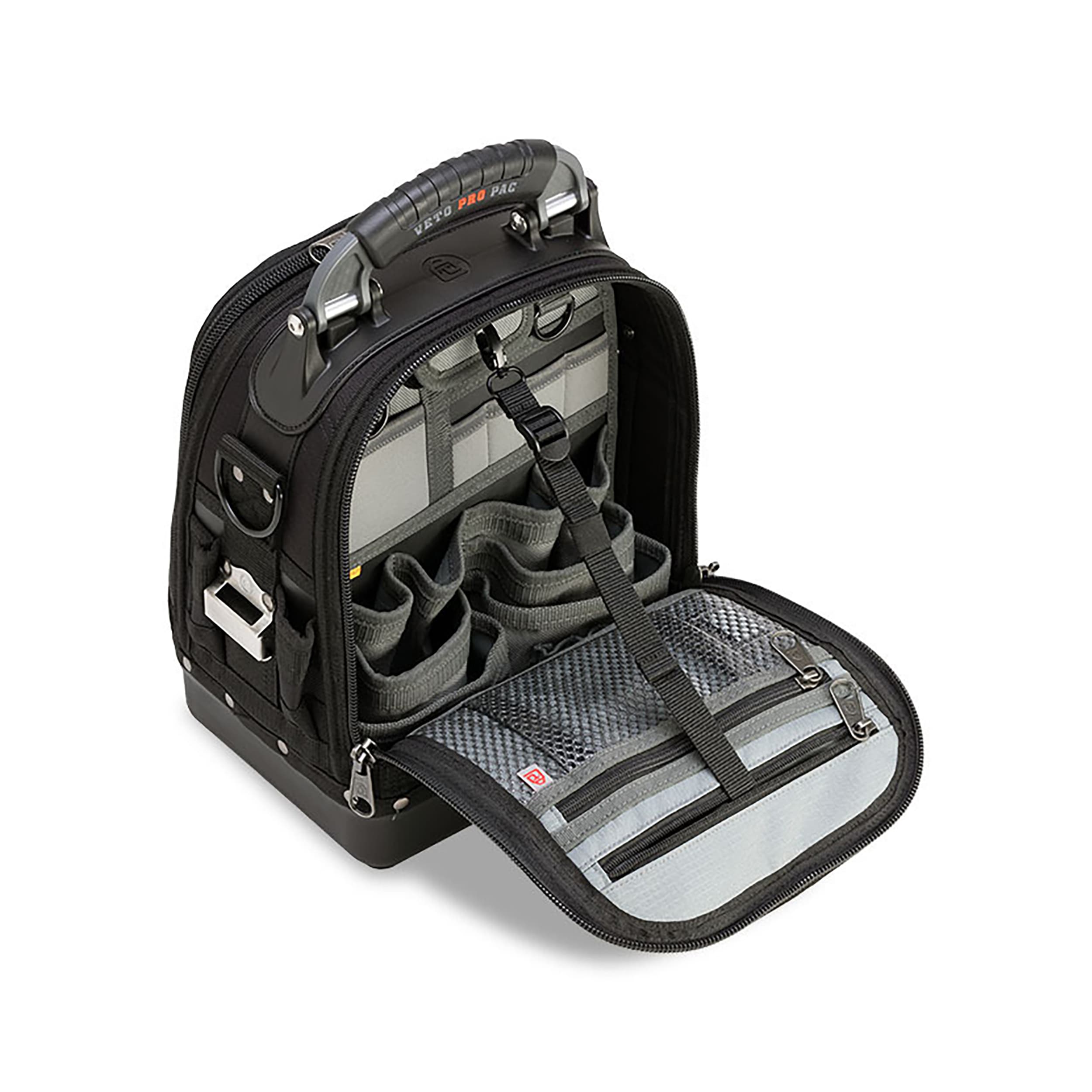 Bolsa de herramientas con cremallera Veto Pro Pac Blackout Nylon 12 pulgadas de ancho x 8.5 pulgadas de profundidad x 14 pulgadas de largo VPP10230