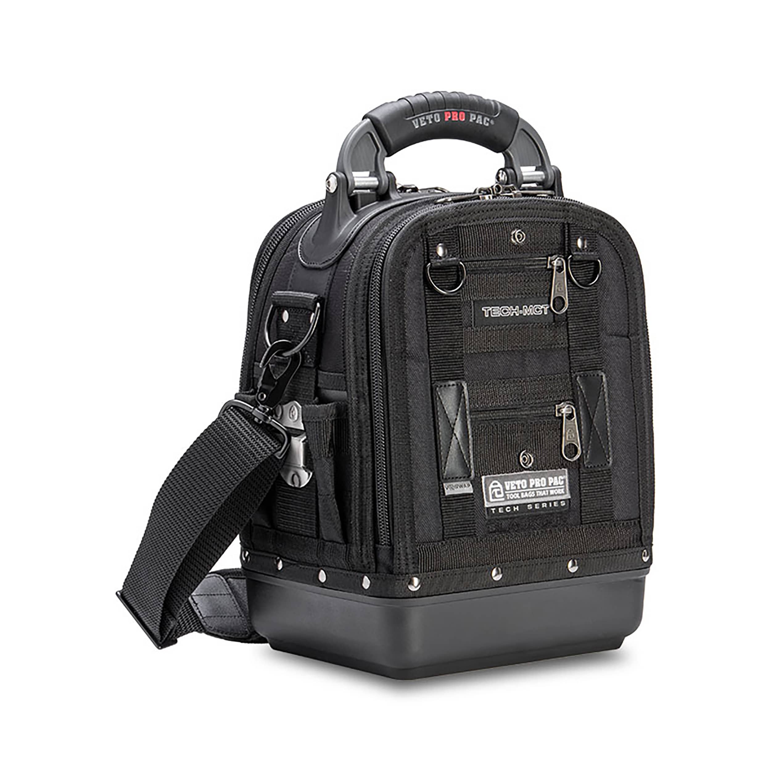 Bolsa de herramientas con cremallera Veto Pro Pac Blackout Nylon 12 pulgadas de ancho x 8.5 pulgadas de profundidad x 14 pulgadas de largo VPP10230