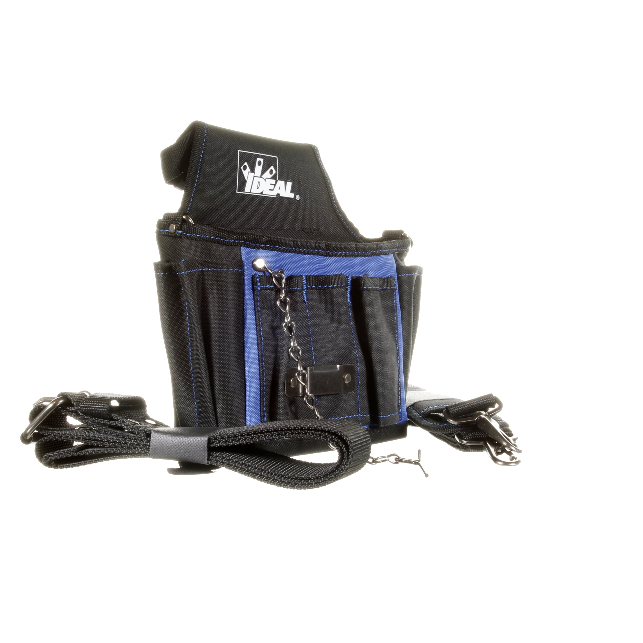 Tote de electricista IDEAL azul de poliéster de 10.5 pulgadas de ancho x 6.0 pulgadas de profundidad x 9.0 pulgadas de largo 37-026