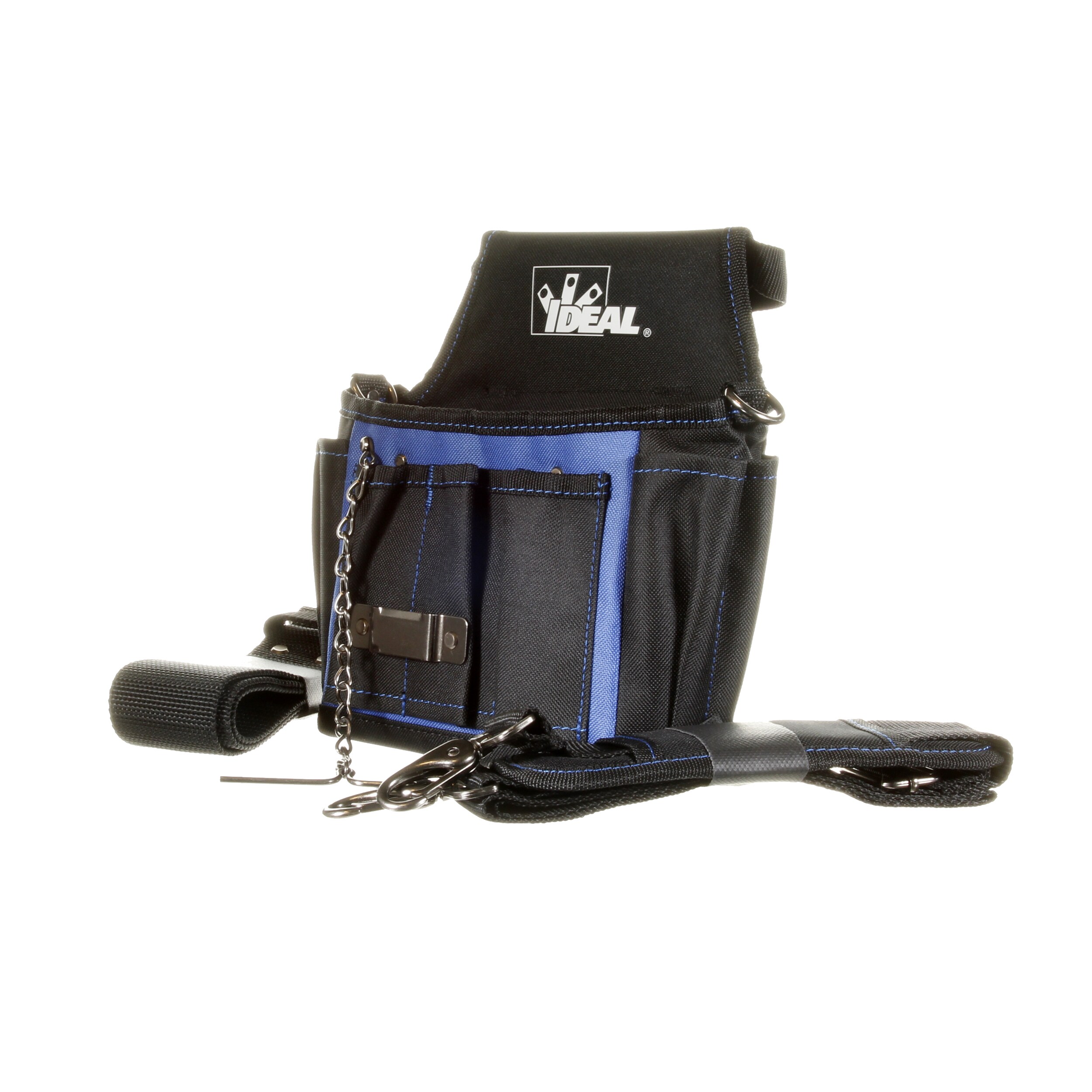 Tote de electricista IDEAL azul de poliéster de 10.5 pulgadas de ancho x 6.0 pulgadas de profundidad x 9.0 pulgadas de largo 37-026