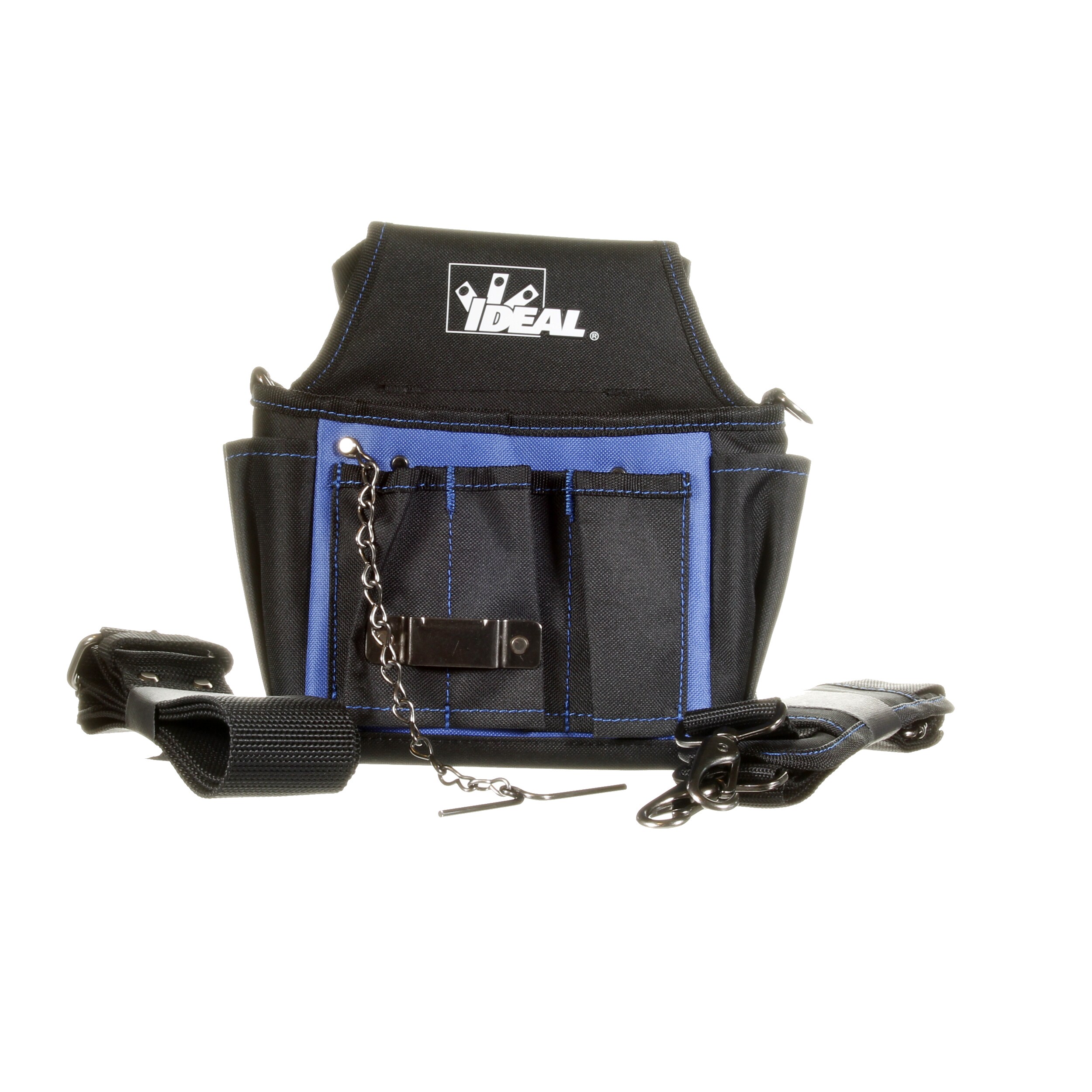 Tote de electricista IDEAL azul de poliéster de 10.5 pulgadas de ancho x 6.0 pulgadas de profundidad x 9.0 pulgadas de largo 37-026