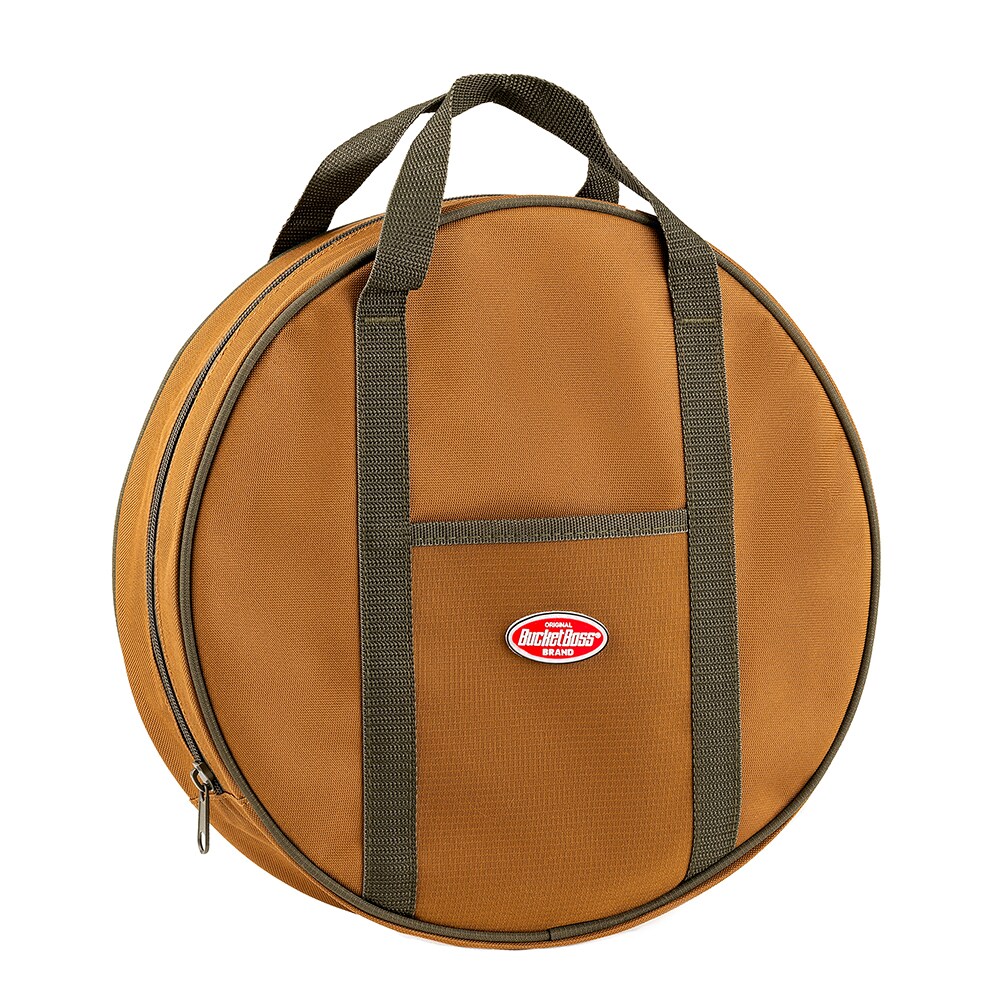 Bolsa para herramientas con cierre de cremallera de poliéster marrón de 3 pulgadas de ancho x 14 pulgadas de profundidad x 14 pulgadas de largo marca Bucket Boss 69000