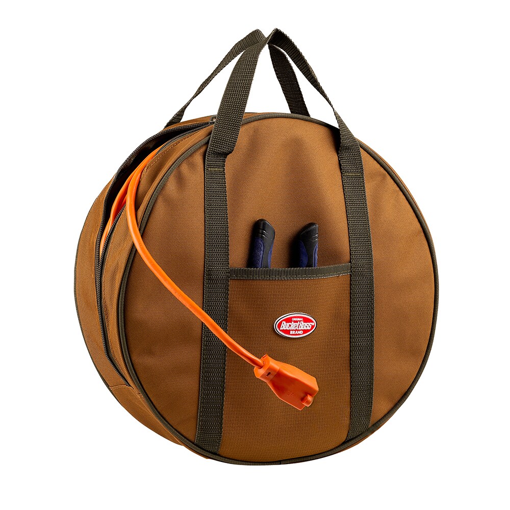 Bolsa para herramientas con cierre de cremallera de poliéster marrón de 3 pulgadas de ancho x 14 pulgadas de profundidad x 14 pulgadas de largo marca Bucket Boss 69000