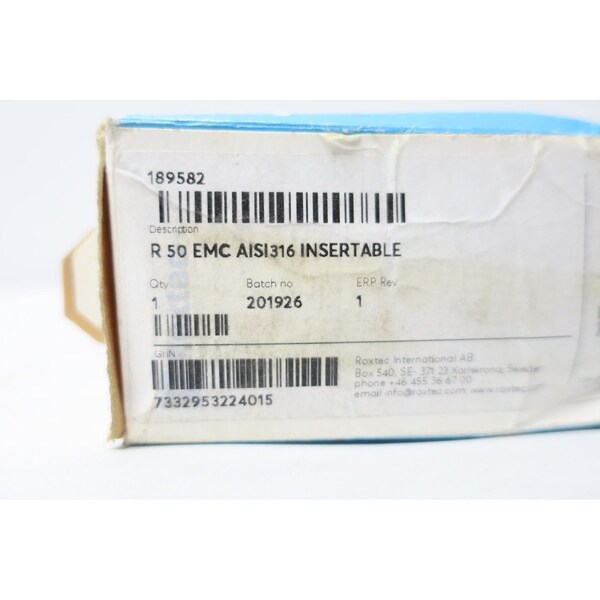 Kit de empalme de cables con sello insertable Roxtec R 50 EMC AISI316 & Tubo termocontraíble - 189582