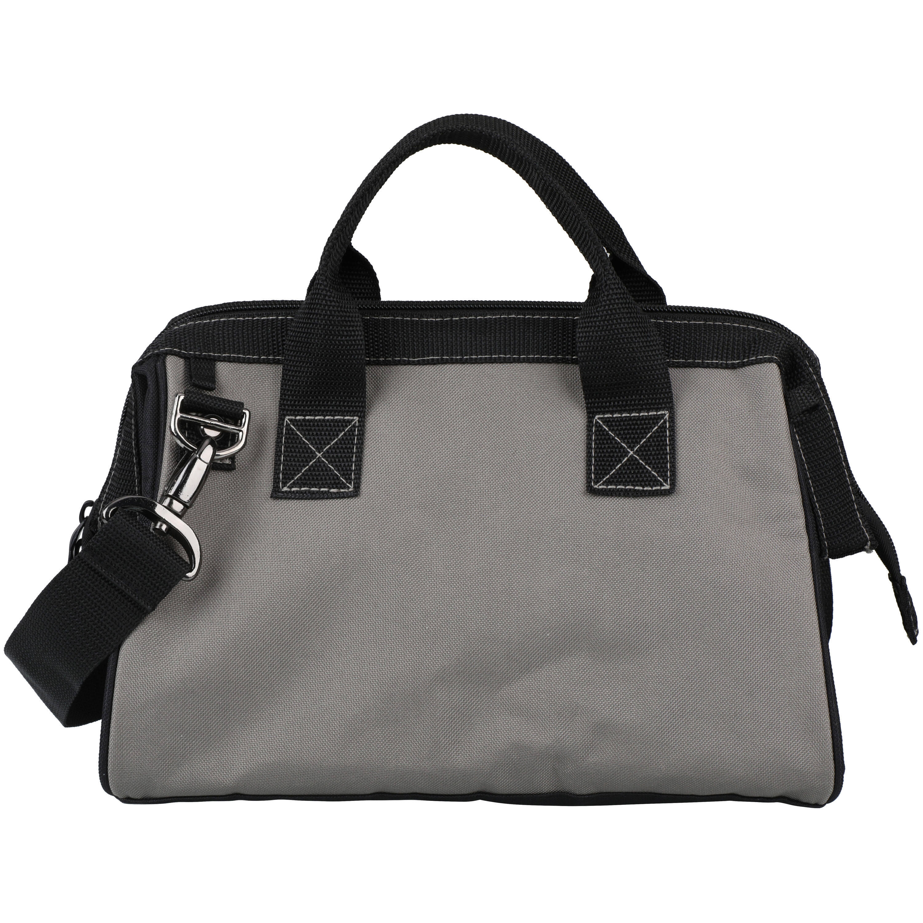 Bolsa para herramientas con cierre OLYMPIA de poliéster negro de 10 pulgadas de ancho x 12.01 pulgadas de profundidad x 7.01 pulgadas de largo 91-012