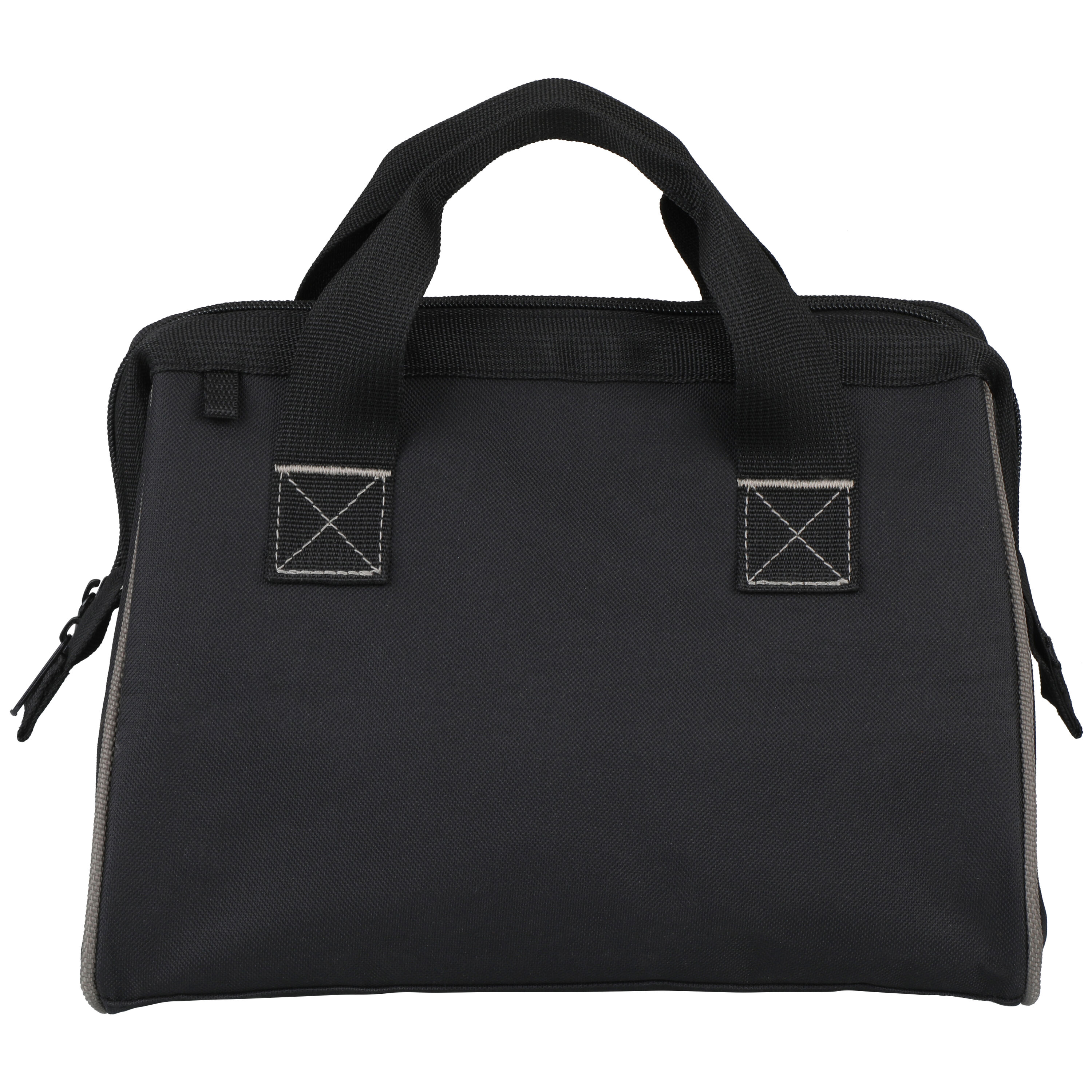 Bolsa de herramientas con cierre OLYMPIA de nylon negro de 9.06 pulgadas de ancho x 11.81 pulgadas de profundidad x 7.87 pulgadas de largo 91-019