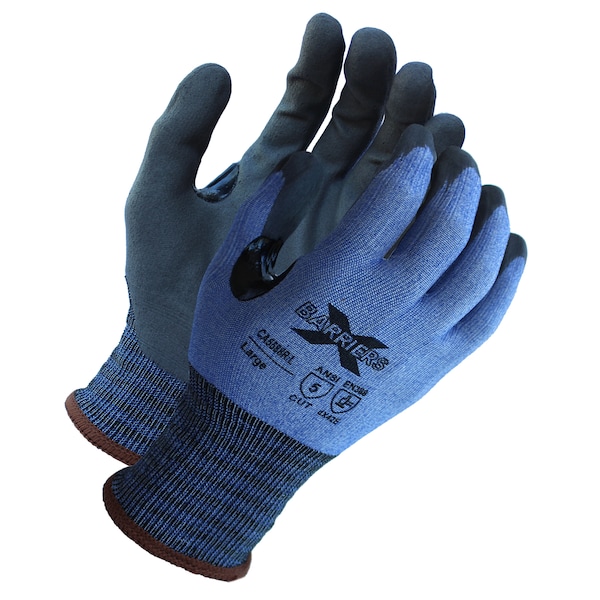 Xbarrier A5 Resistente a Cortes, Textreme Azul, Guante Recubierto de Luxfoam, XL - CA5588RXL12