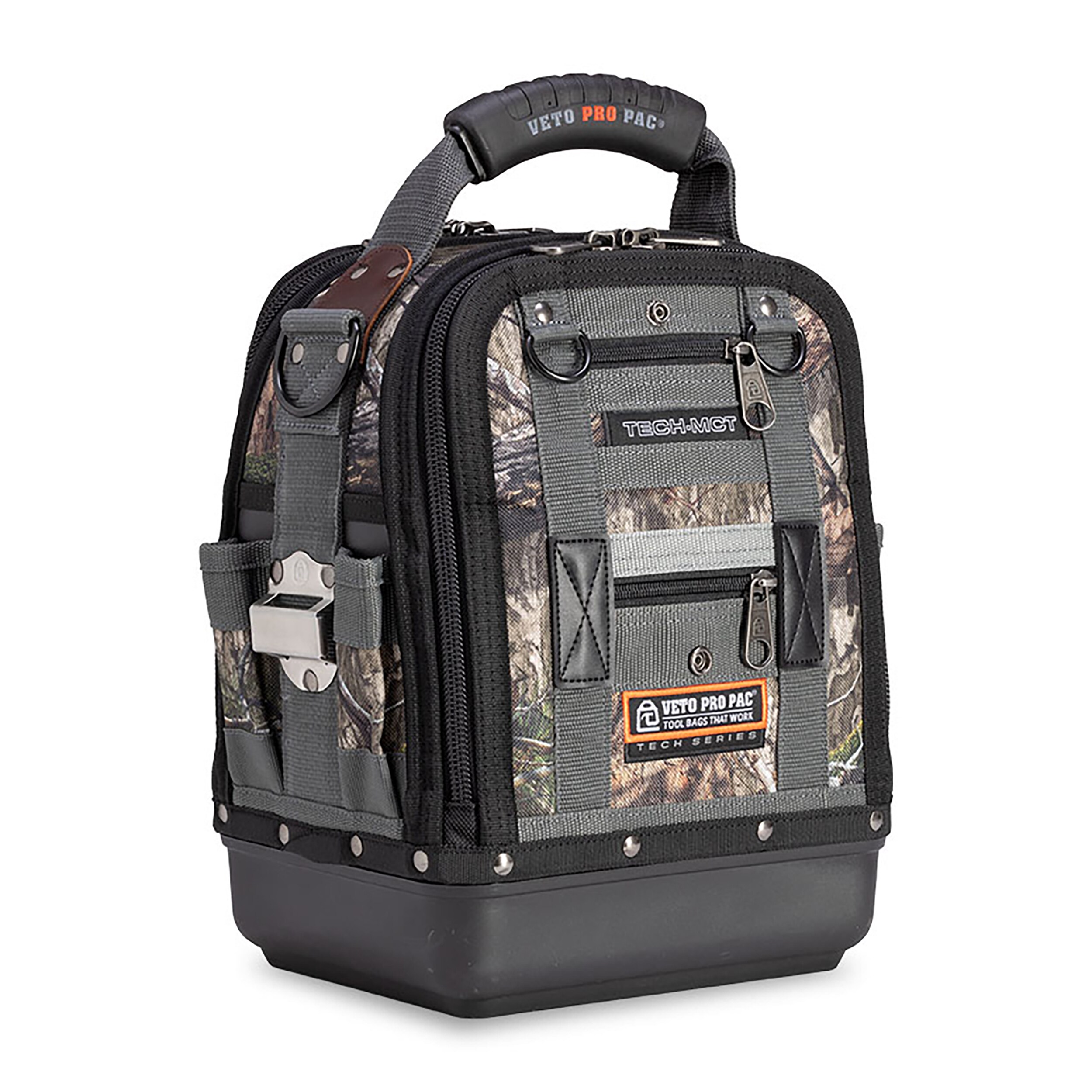 Bolsa de herramientas con cremallera Veto Pro Pac CAMO - Mossy Oak Country DNA Nylon 12 pulgadas de ancho x 8.5 pulgadas de profundidad x 14 pulgadas de largo VPP10386