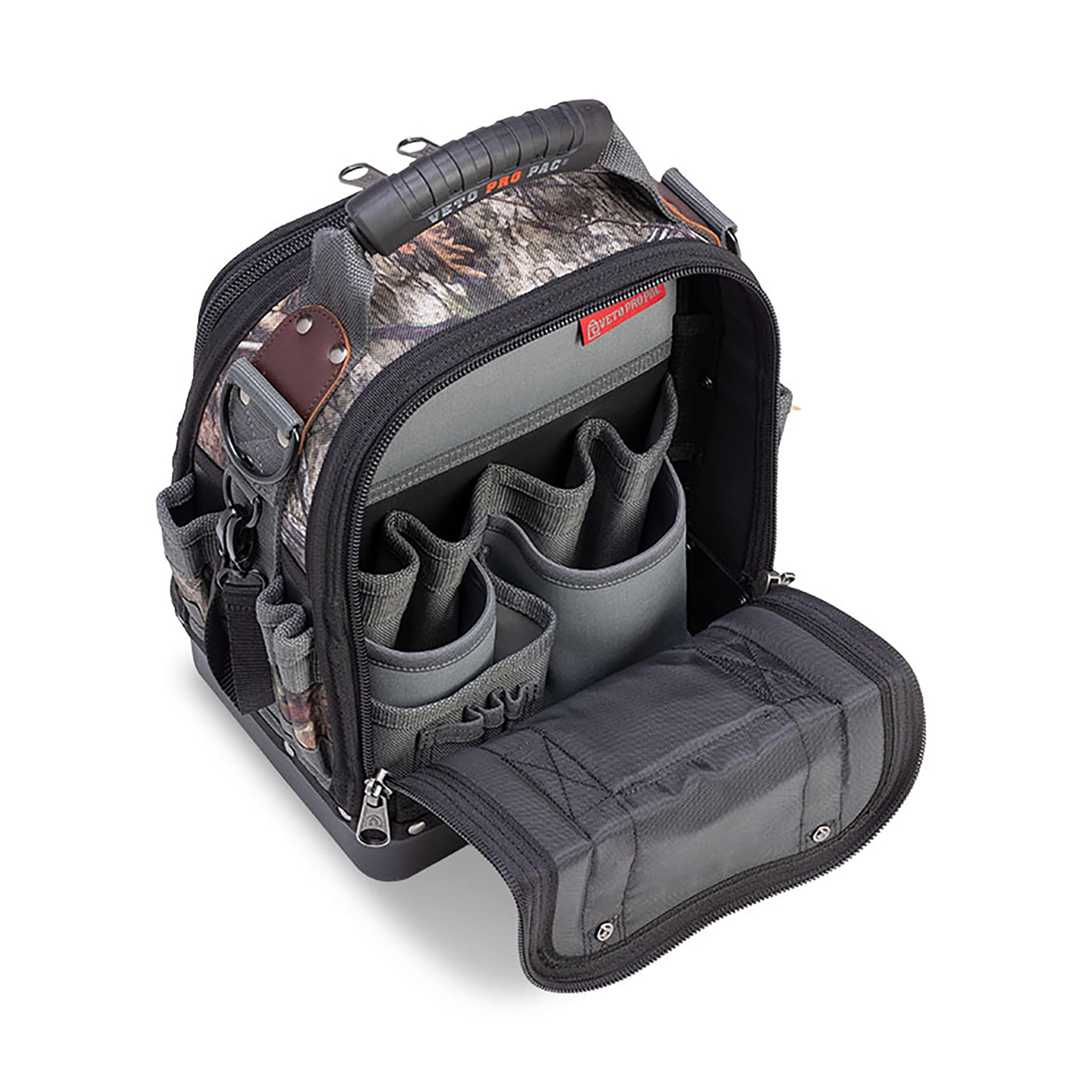 Bolsa de herramientas con cremallera Veto Pro Pac CAMO - Mossy Oak Country DNA Nylon 12 pulgadas de ancho x 8.5 pulgadas de profundidad x 14 pulgadas de largo VPP10386