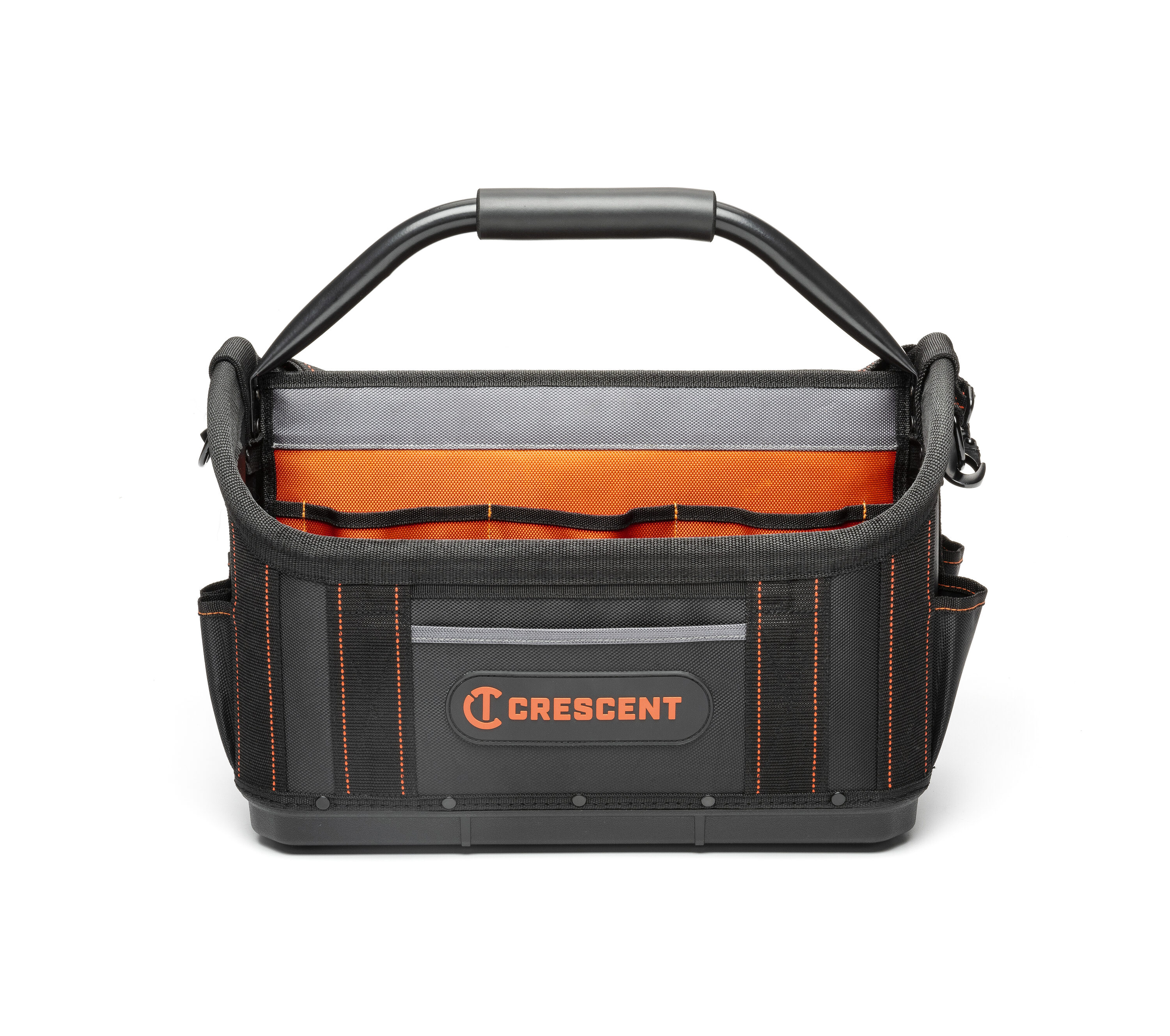 Bolsa de herramientas de piel cruda Crescent, poliéster negro/gris, 17 pulgadas de ancho x 16 pulgadas de profundidad x 11 pulgadas de largo CTB1710N