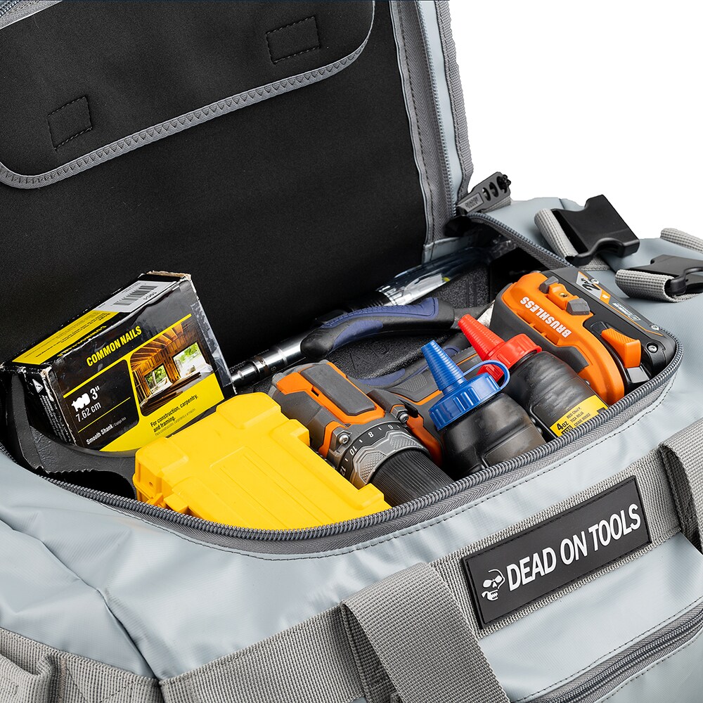 Bolsa de herramientas con cremallera DO500 de PVC gris resistente a la intemperie de 20 pulgadas de largo x 13.78 pulgadas de ancho x 9.84 pulgadas de profundidad "Dead On"