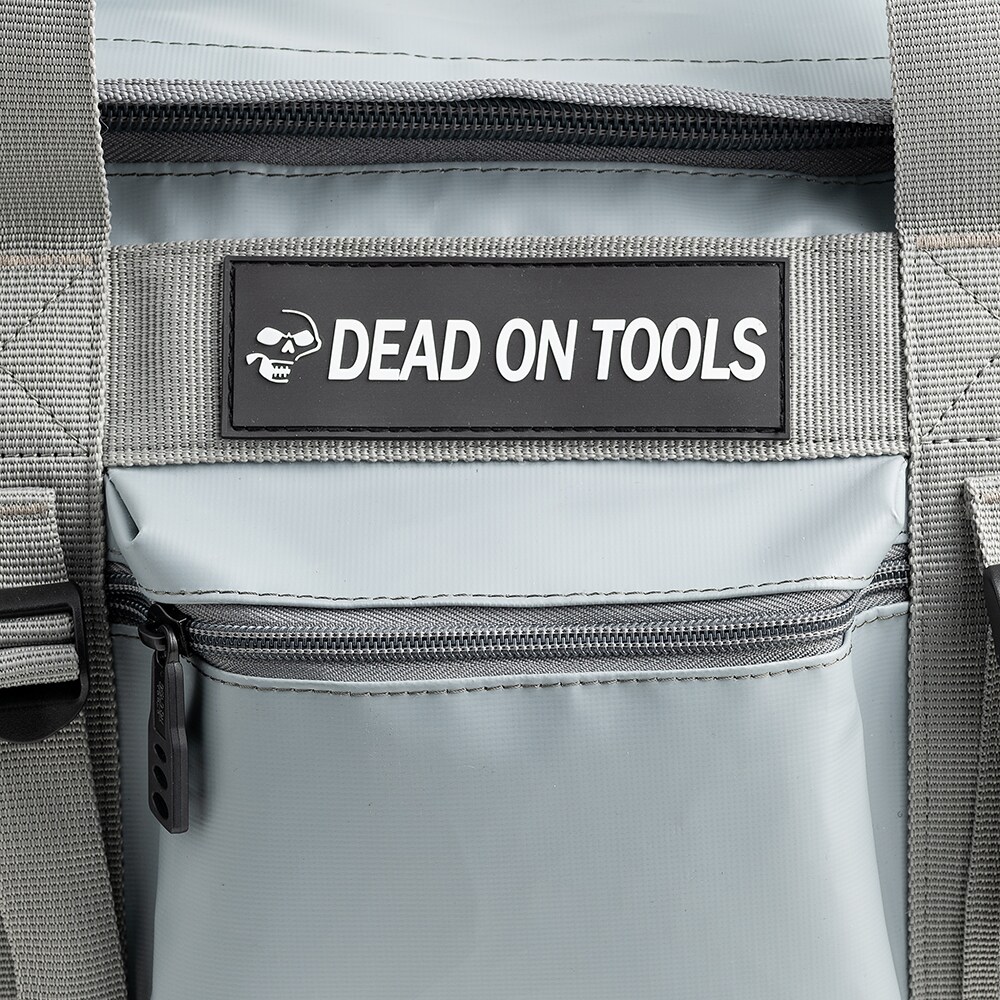 Bolsa de herramientas con cremallera DO500 de PVC gris resistente a la intemperie de 20 pulgadas de largo x 13.78 pulgadas de ancho x 9.84 pulgadas de profundidad "Dead On"