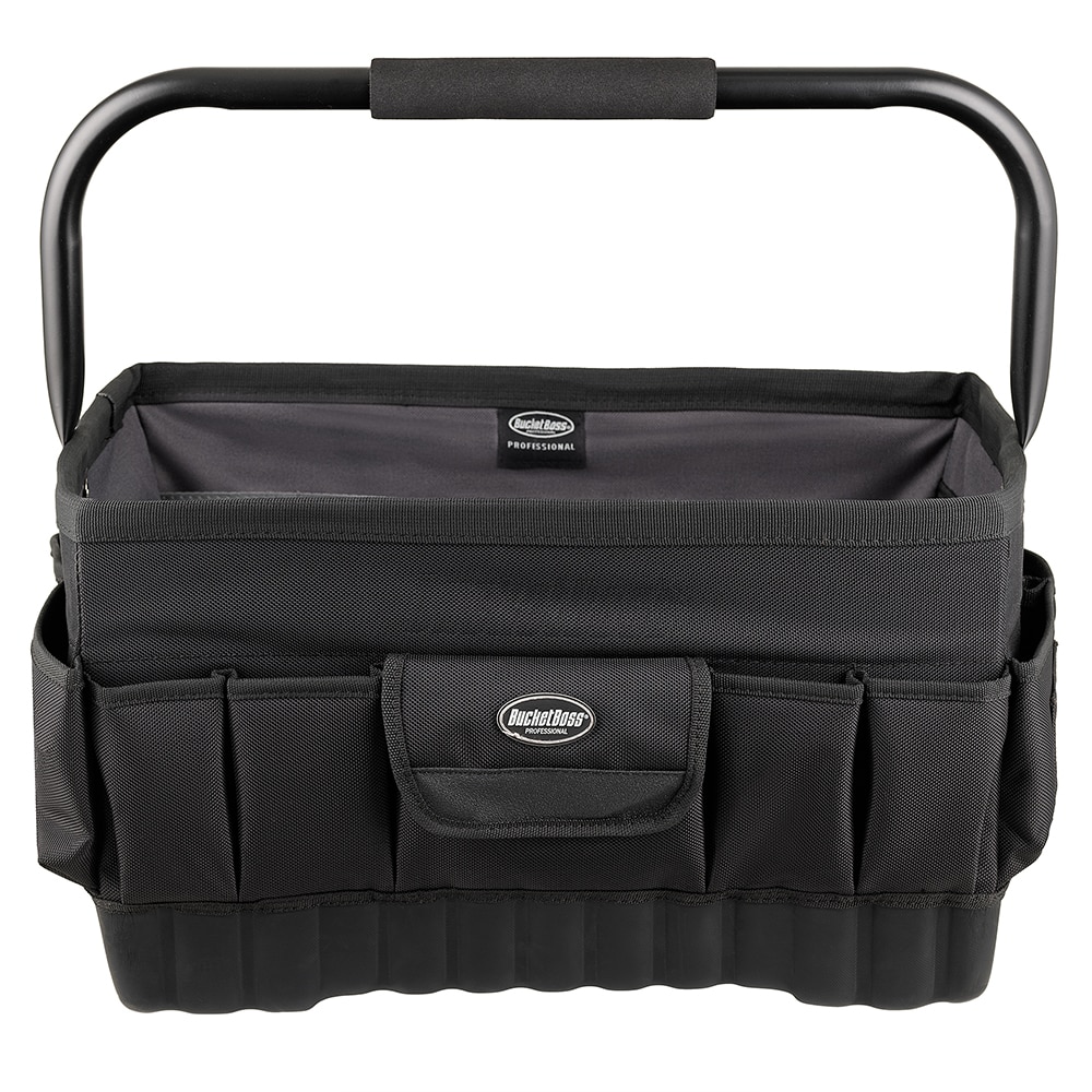 Caja de herramientas Bucket Boss Pro Box 18 de poliéster negro de 18 pulgadas de ancho x 12 pulgadas de profundidad x 10.5 pulgadas de largo, 74018
