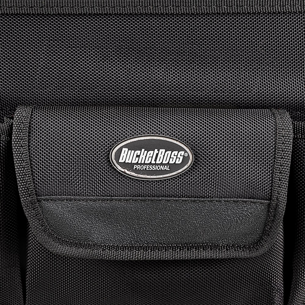 Caja de herramientas Bucket Boss Pro Box 18 de poliéster negro de 18 pulgadas de ancho x 12 pulgadas de profundidad x 10.5 pulgadas de largo, 74018