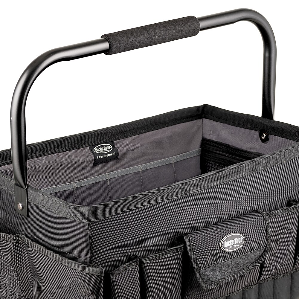Caja de herramientas Bucket Boss Pro Box 18 de poliéster negro de 18 pulgadas de ancho x 12 pulgadas de profundidad x 10.5 pulgadas de largo, 74018