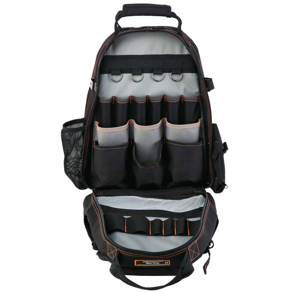 Mochila con cierre Ergodyne Negro de poliéster de 16 pulgadas de ancho x 9 pulgadas de profundidad x 19 pulgadas de largo 13743