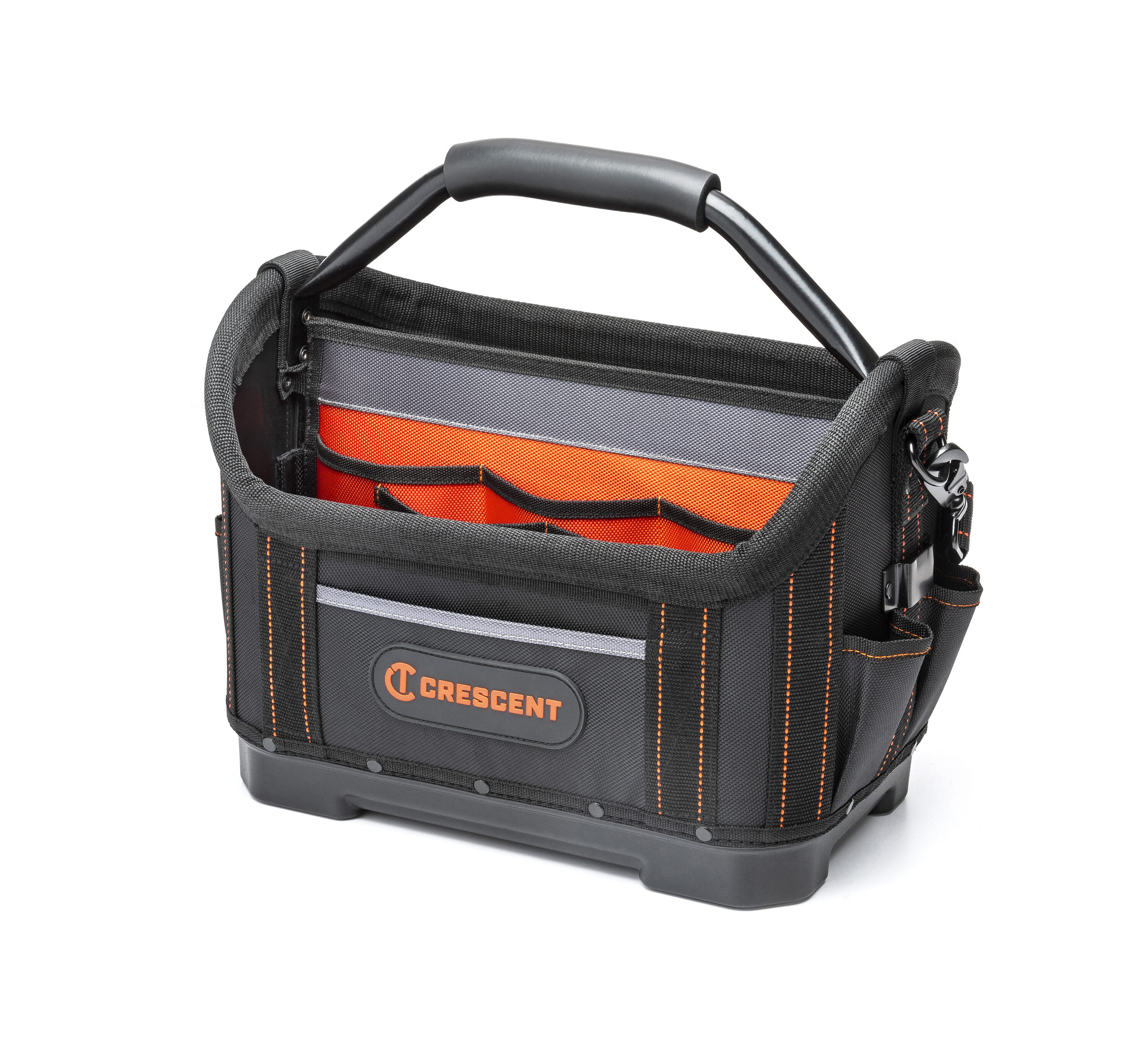 Bolsa de herramientas de piel cruda Crescent, poliéster gris/negro 14 pulgadas de ancho x 14.5 pulgadas de profundidad x 9.6 pulgadas de largo CTB1410N