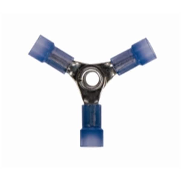 Conector de nylon azul en forma de Y de 16-14 pulgadas, 3 vías, paquete de 4 - HI728232