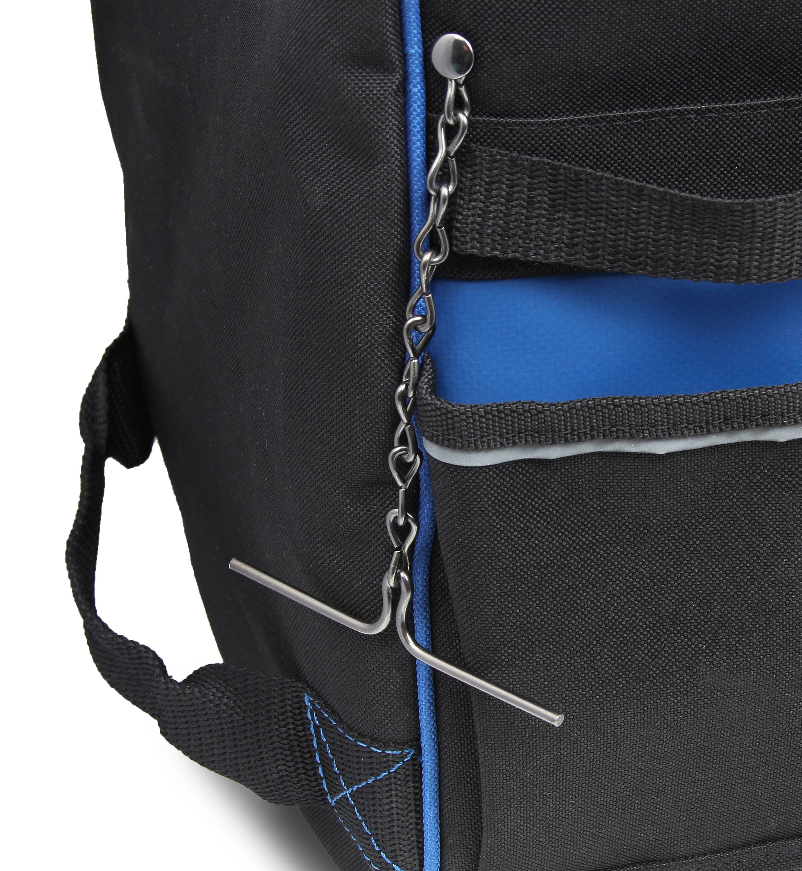 Bolso de electricista con cremallera IDEAL Pro Series Azul de poliéster de 11.5 pulgadas de ancho x 11.5 pulgadas de profundidad x 18 pulgadas de largo 37-012