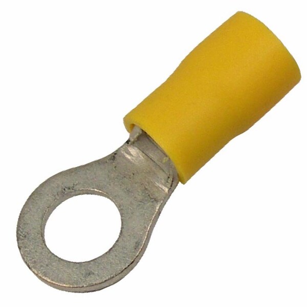 Terminal de anillo aislado de vinilo Pico, perno de 5/16 pulgadas, 12-10 AWG amarillo, 11PK - 1908KT