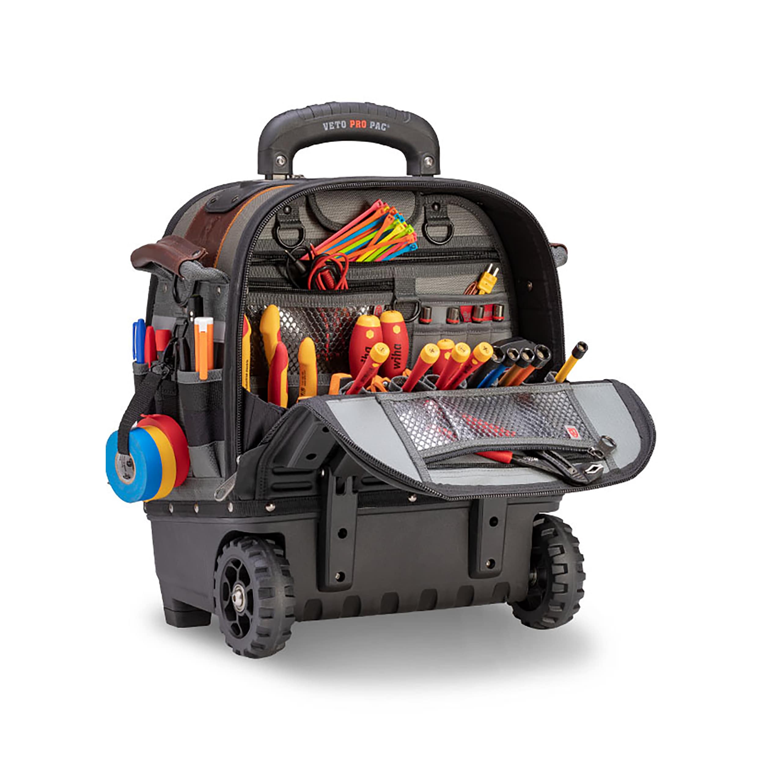 Bolsa de herramientas con ruedas con cierre Veto Pro Pac Original Nylon 17 pulgadas de ancho x 12.5 pulgadas de profundidad x 19 pulgadas de largo VPP10409