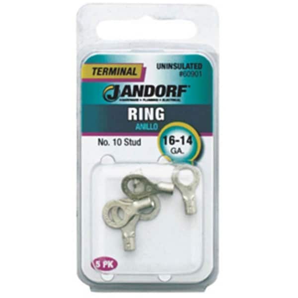 Terminal de anillo sin aislar Cb Distributing Specialty Hardw 60901 - calibre 16-14, 10 pulgadas - ST428412