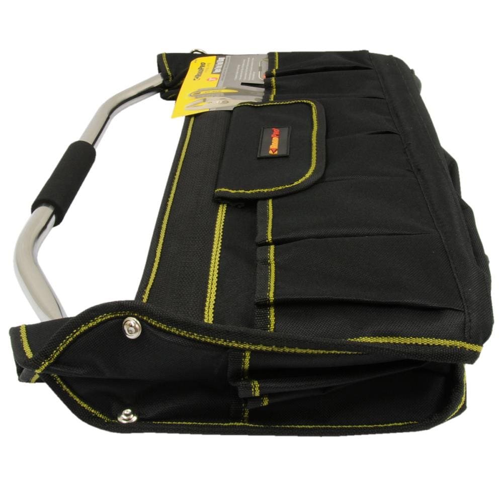 Bolsa de herramientas negra de lona RoadPro de 13.8 pulgadas de ancho x 21.3 pulgadas de profundidad x 3 pulgadas de largo RPTB20